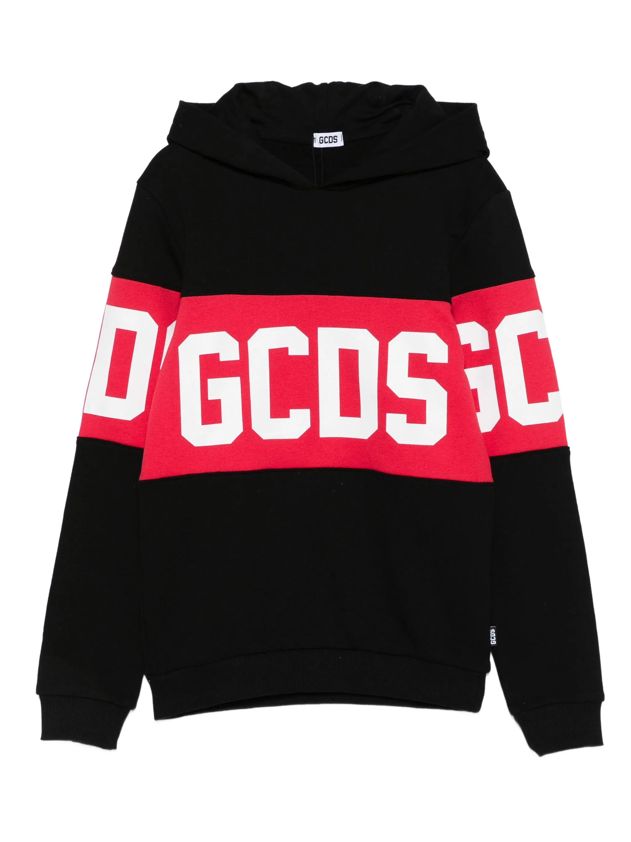 BAND LOGO HOODIE B2JU1926BA2 NERO GCDS KIDS 