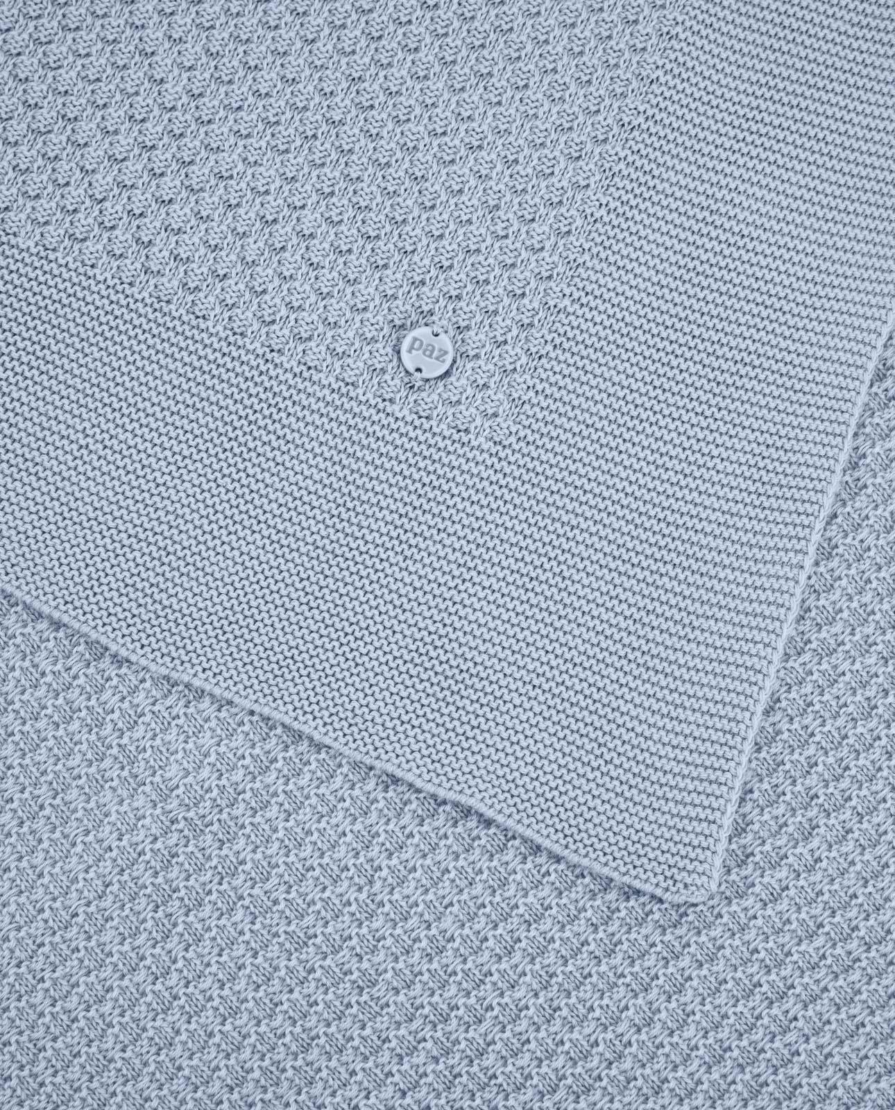coperta neonati lavorata a maglia azzurro paz rodriguez 031-123414 AZZURRO PAZ RODRIGUEZ 