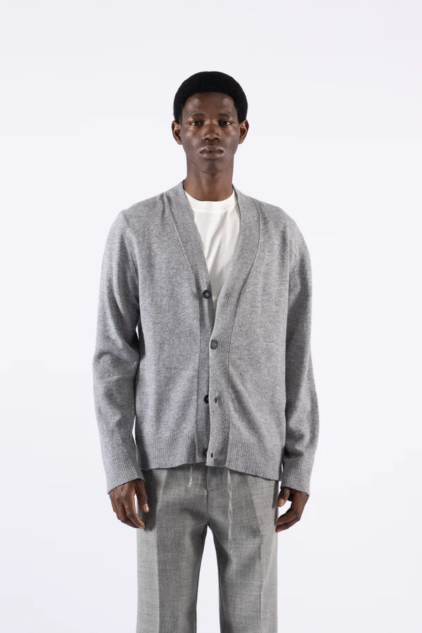 CARDIGAN UOMO IN LANA CON BOTTONI GRIGIO I'M BRIAN MA3410 GRIGIO I'M BRIAN 