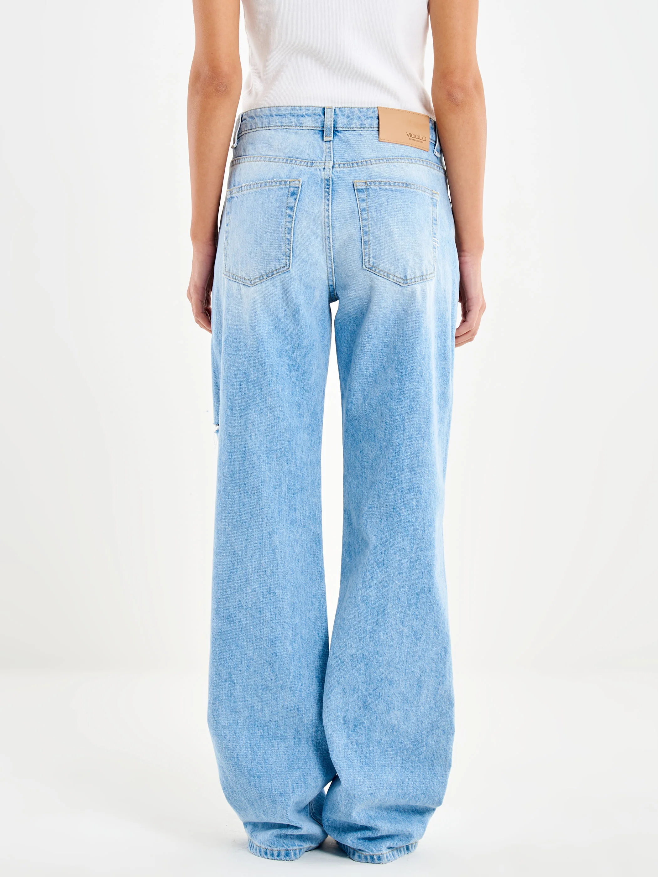 Jeans DONNA  Icon Alex Chiaro VICOLO DAB5024 DENIM CHIARO VICOLO 