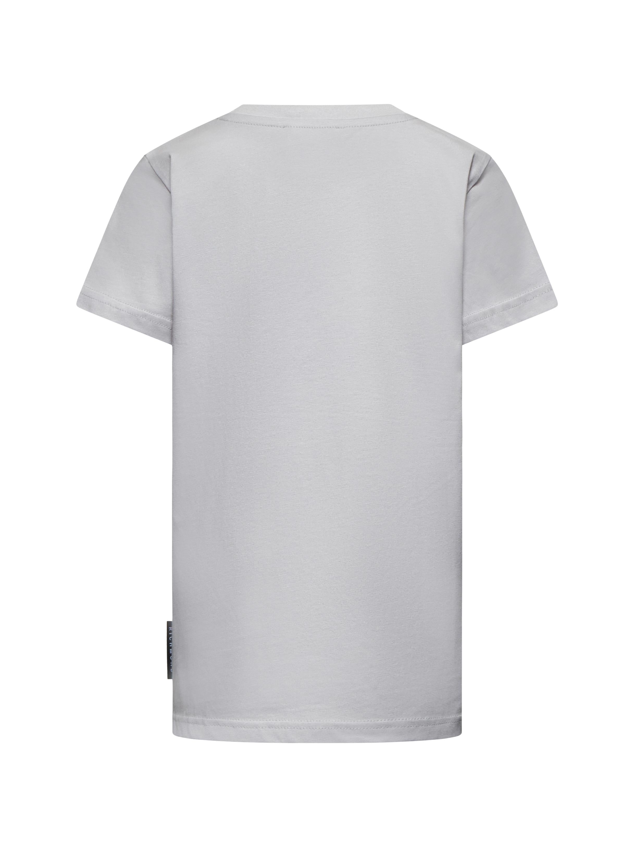 T-SHIRT BAMBINO ALLOSO CON LOGO IN RILIEVO GREY AGATE RICHMOND RBA25009TS GREY AGATE JOHN RICHMOND JUNIOR 