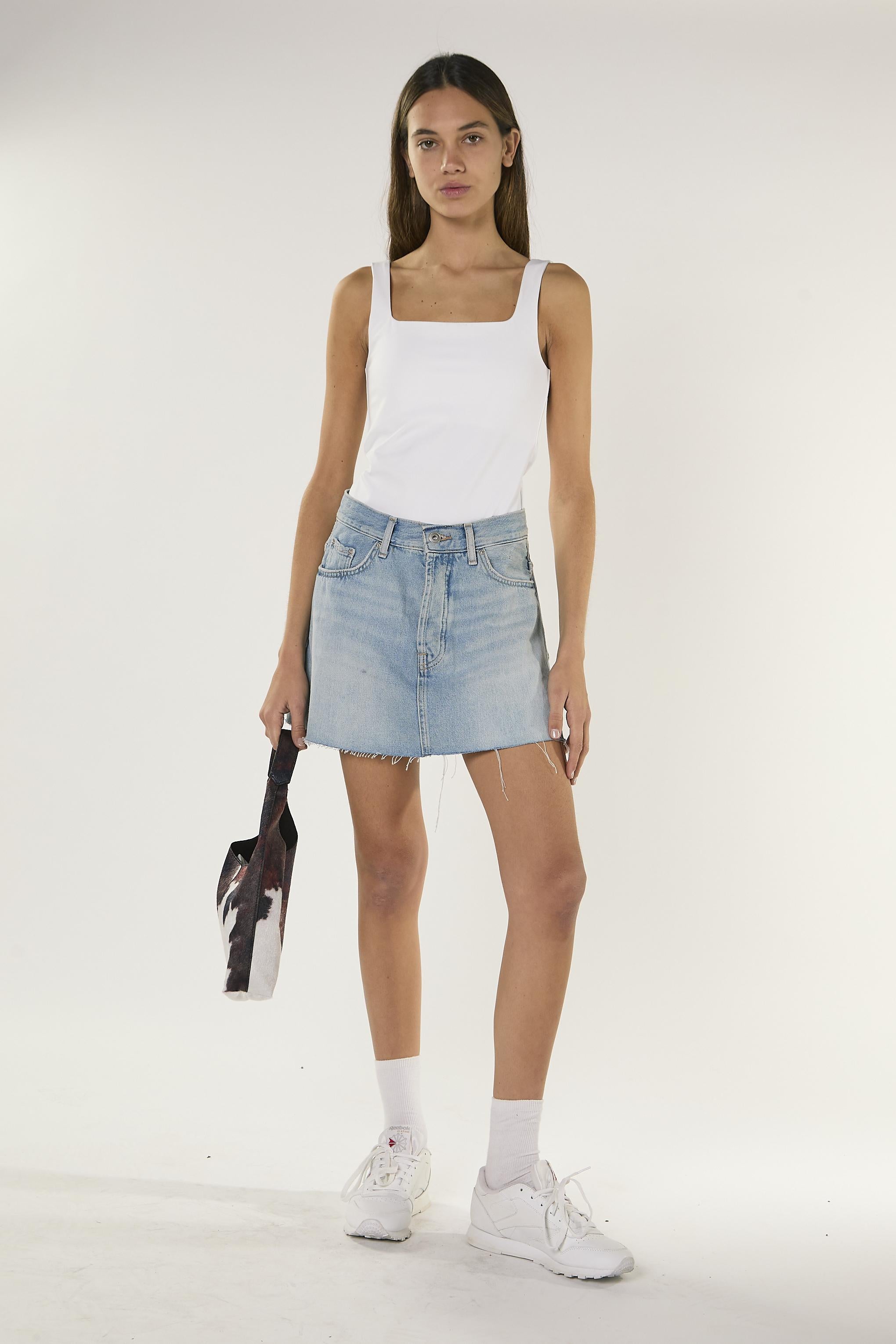 GONNA IN DENIM MINI KA7559 DENIM GLAMOROUS 