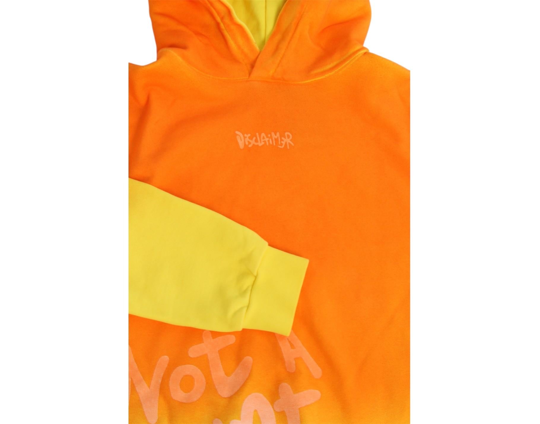 felpa 58438 ARANCIO DISCLAIMER 
