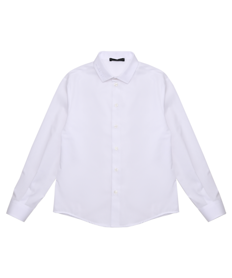 camicia BAMBINO IN COTONE BIANCO DANIELE ALESSANDRINI C00516 WHITE DANIELE ALESSANDRINI 
