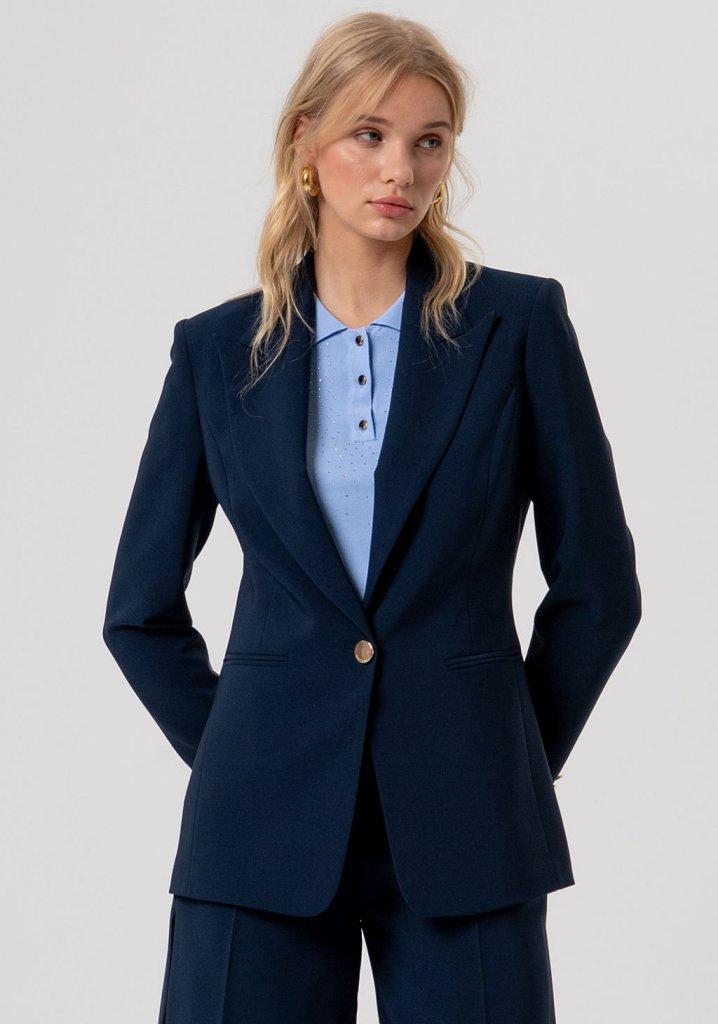 giacca donna monopetto BLU FRACOMINA FR26SJ2001W42901 BLU FRACOMINA 