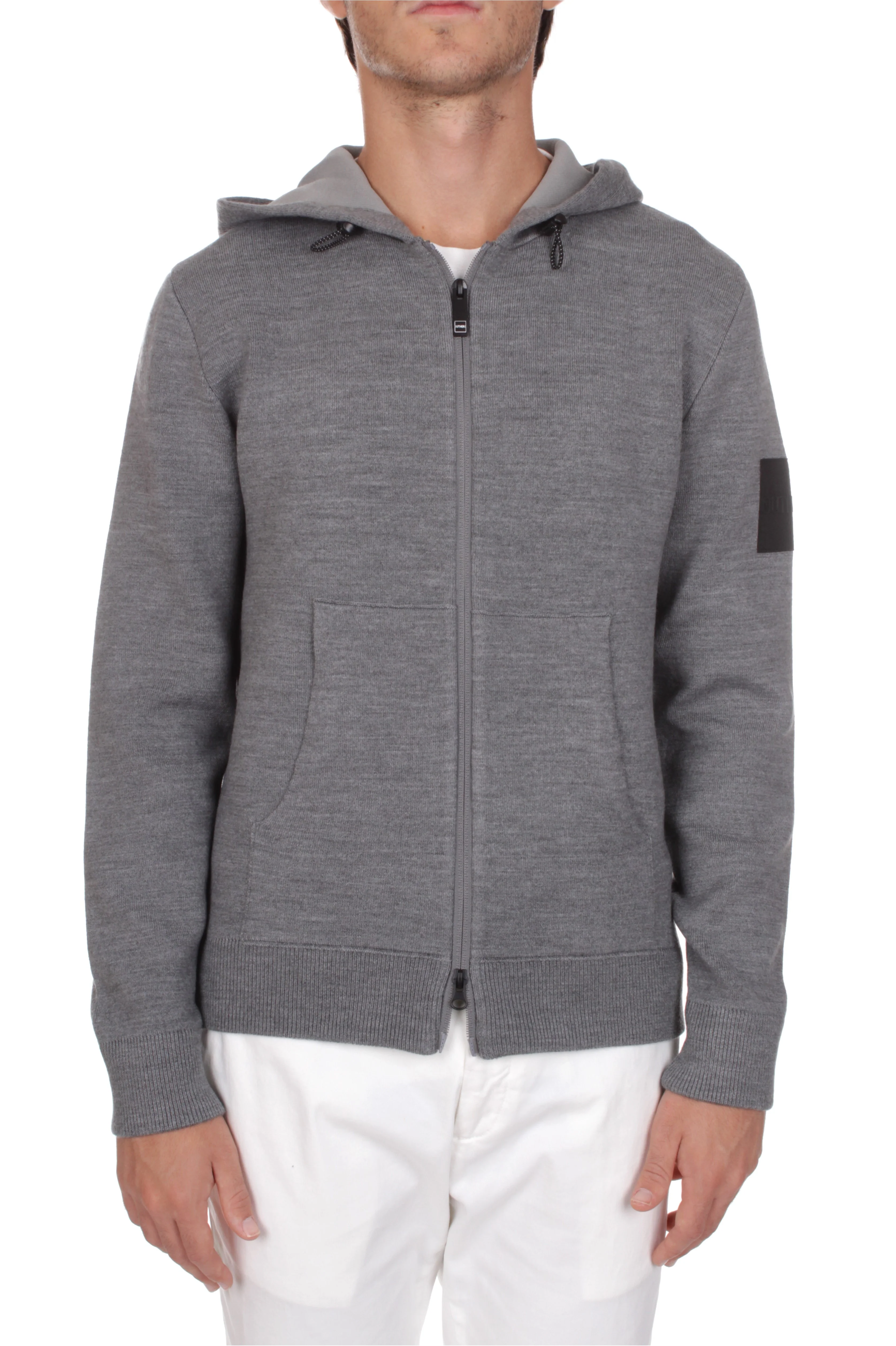 FELPA UOMO CON ZIP E CAPPUCCIO BLAST GREY MELANGE OUTHERE 4650-016A189 GREY MELANGE OUTHERE 