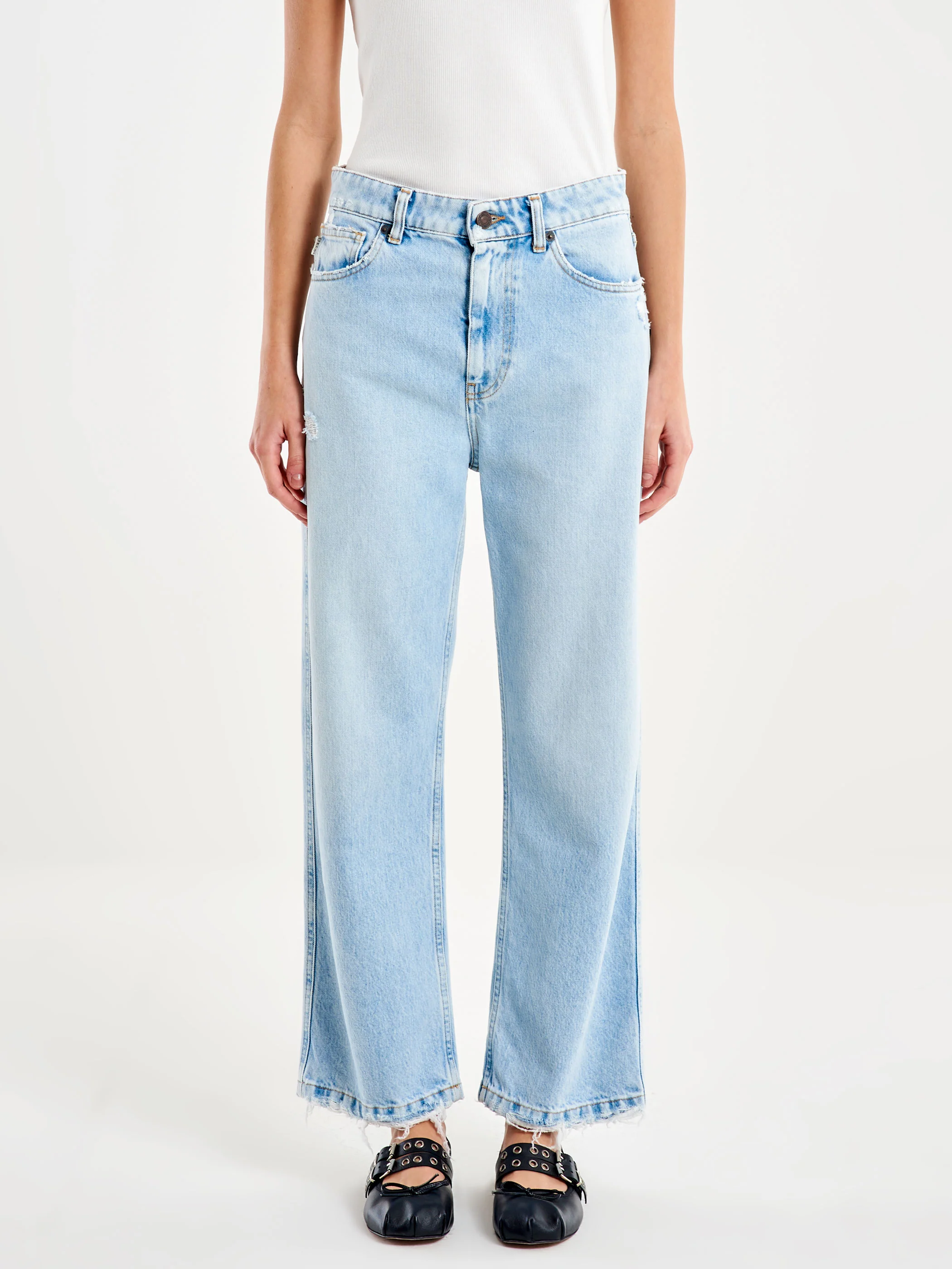 Jeans DONNA  Icon Kate Fondo Rotture VICOLO DAB5056 DENIM CHIARO VICOLO 