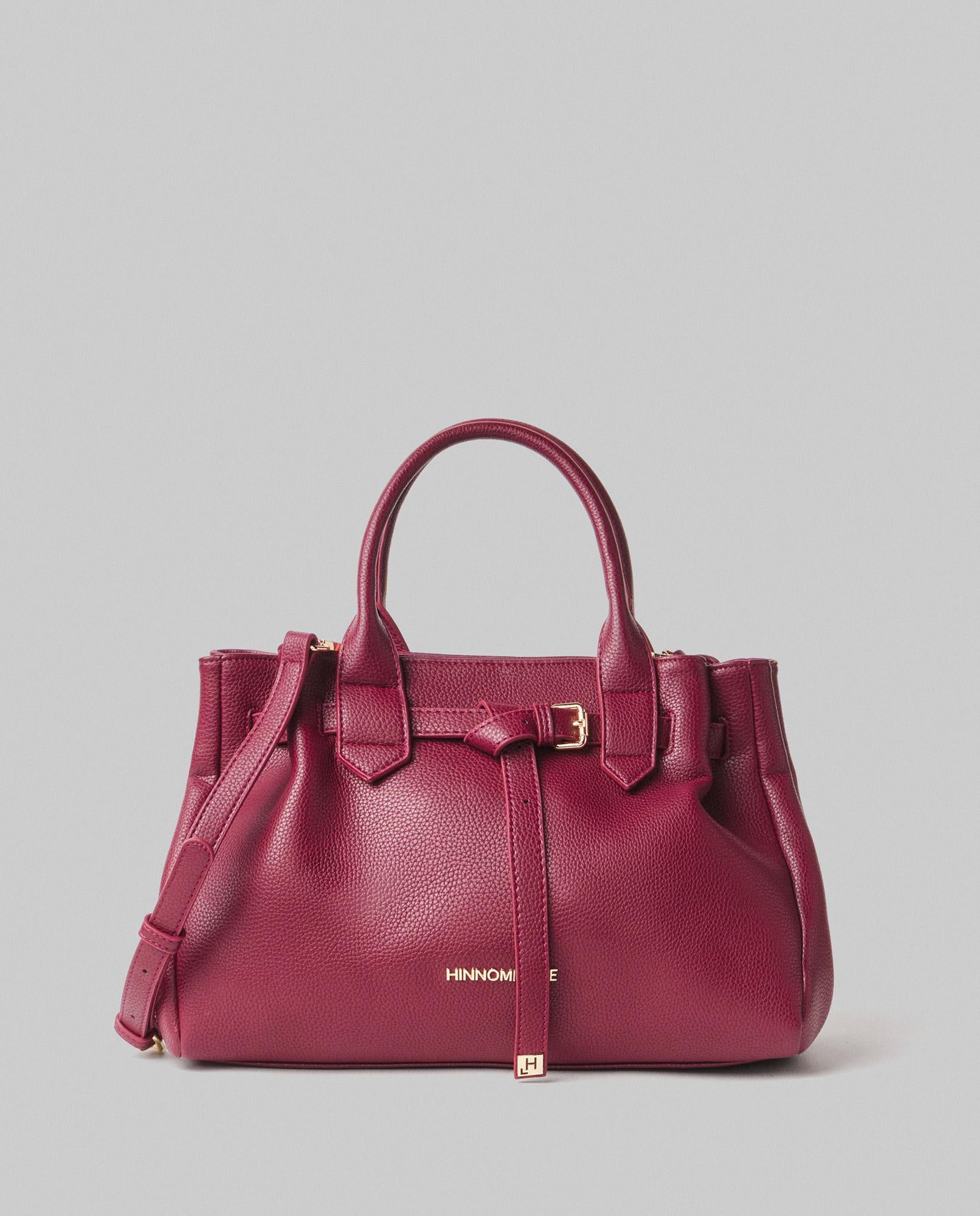 Borsa DONNA MEDIA In Ecopelle Con Placchetta In Metallo  HINNOMINATE HMACW00124 BORDEAUX HINNOMINATE 