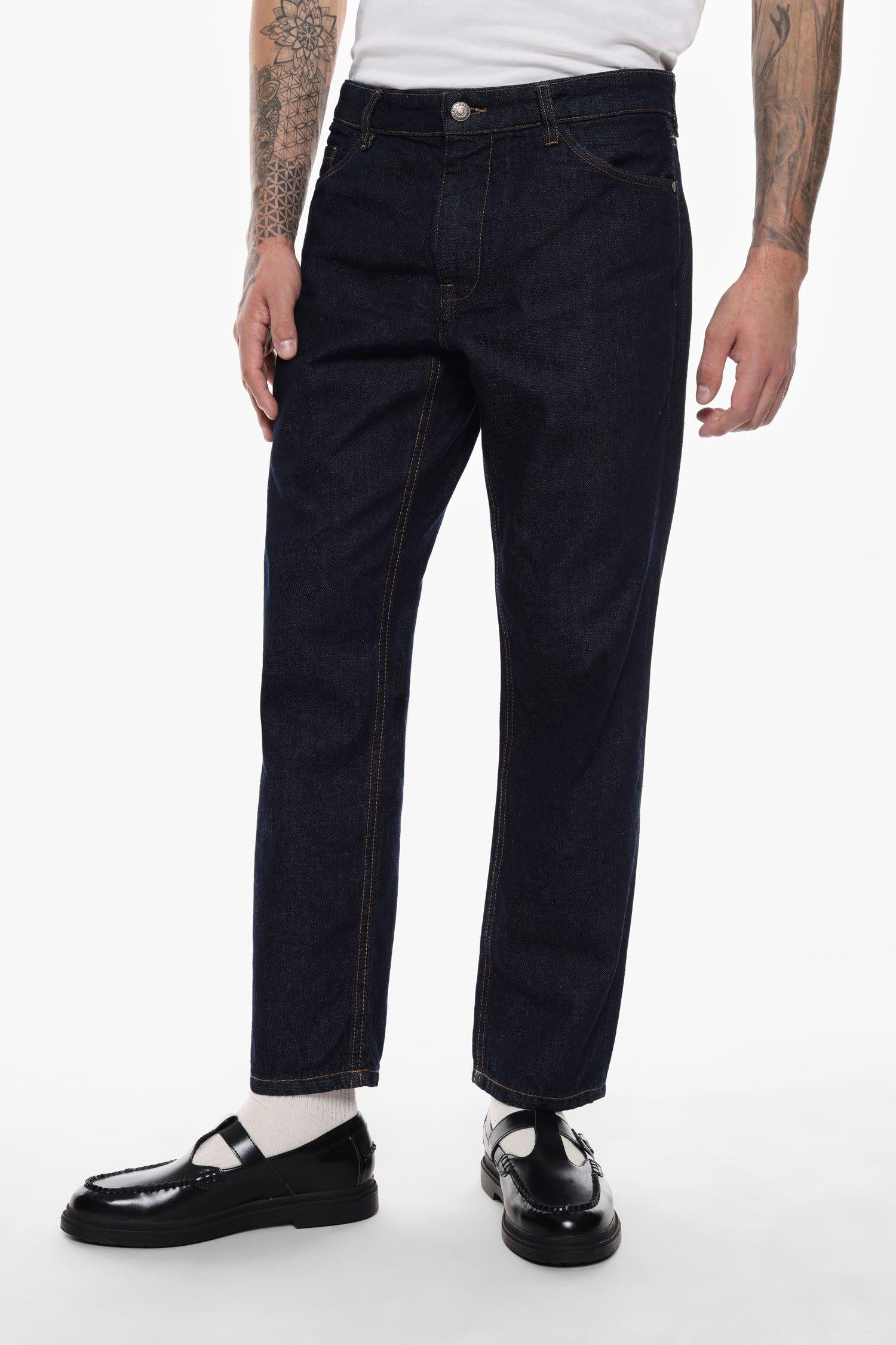 Jeans uomo taglio dritto vita media denim scuro imperial P8299JNRAW DENIM SCURO IMPERIAL  UOMO 