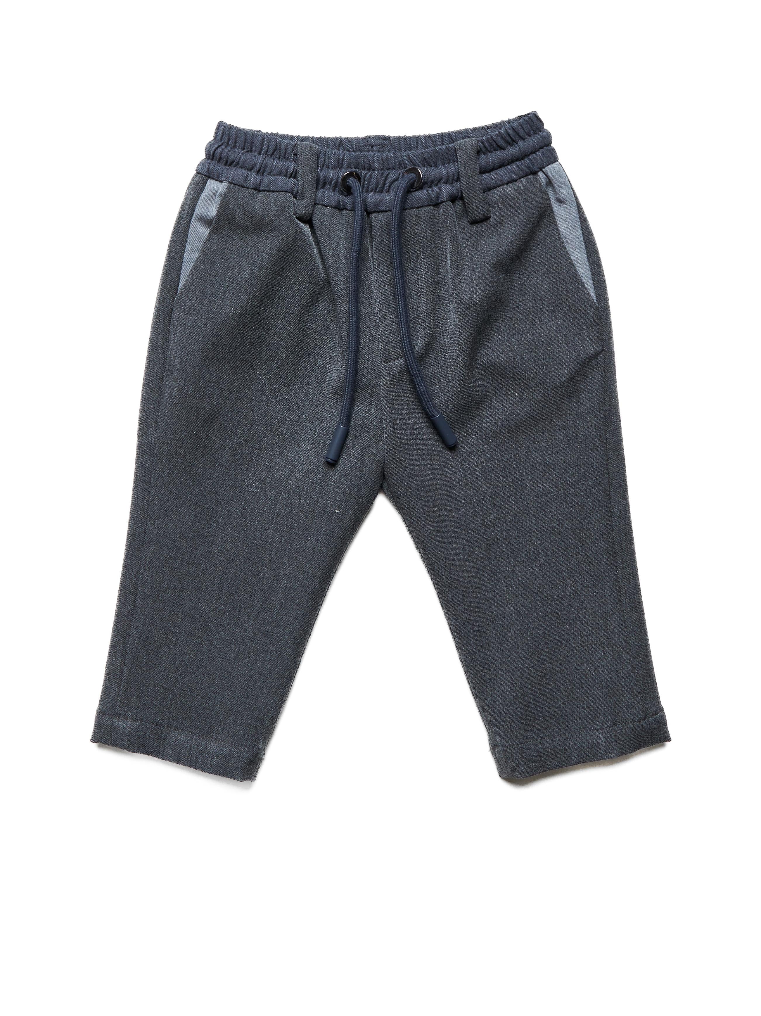 PANTALACCIO NEONATO MCNAMARA TASCA A FILO BICOLORE GREY STEEL RICHMOND RIA25062PA GREY STEEL JOHN RICHMOND JUNIOR 
