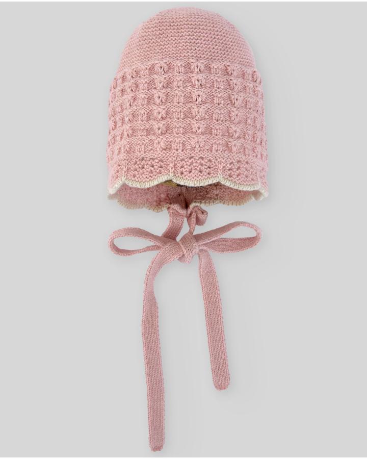 CUFFIA NEONATA LAVORATO IN LANA ROSA PAZ RODRIGUEZ 011-123109 ROSA PAZ RODRIGUEZ 