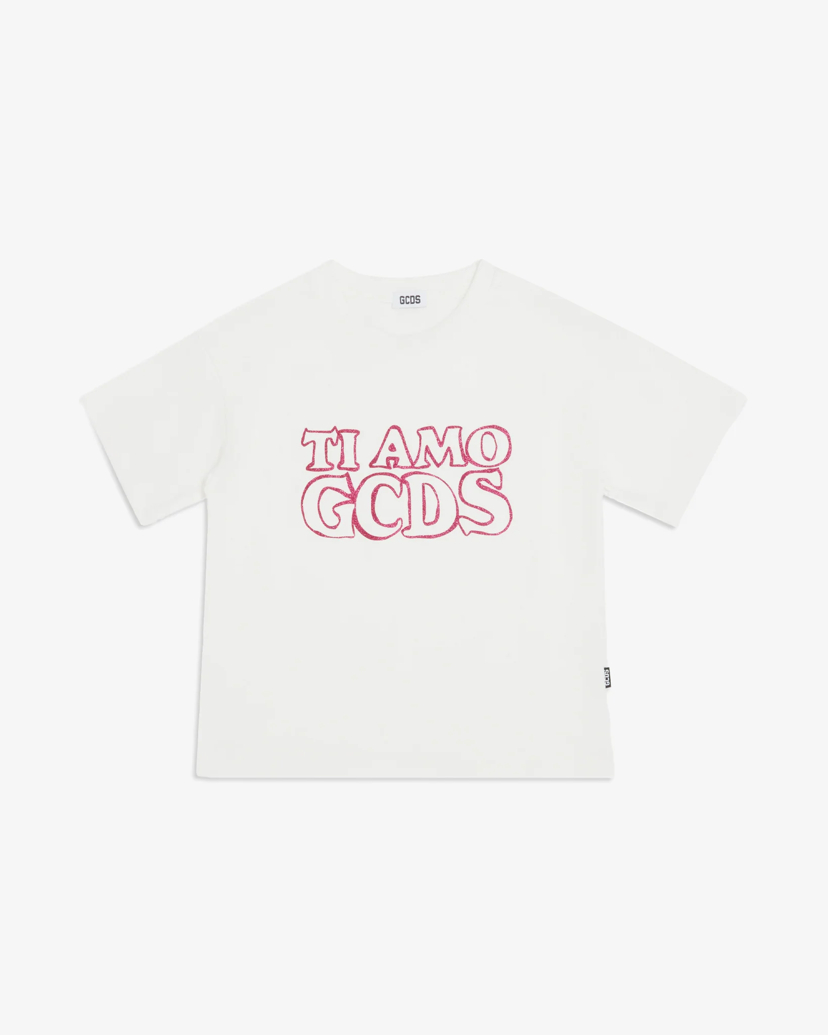 T-SHIRT BAMBINA TI AMO GCDS B2JW2335BA3 BIANCO GCDS KIDS 