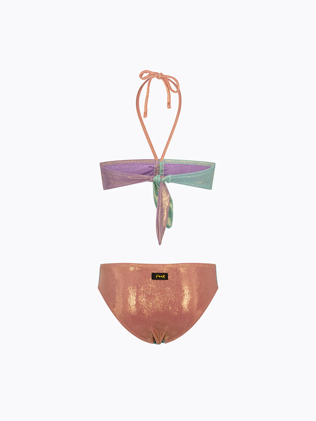 bikini bambina fascia e slip fisso multicolore f**k FJ26-SG0301MC UNICA F**K KIDS 