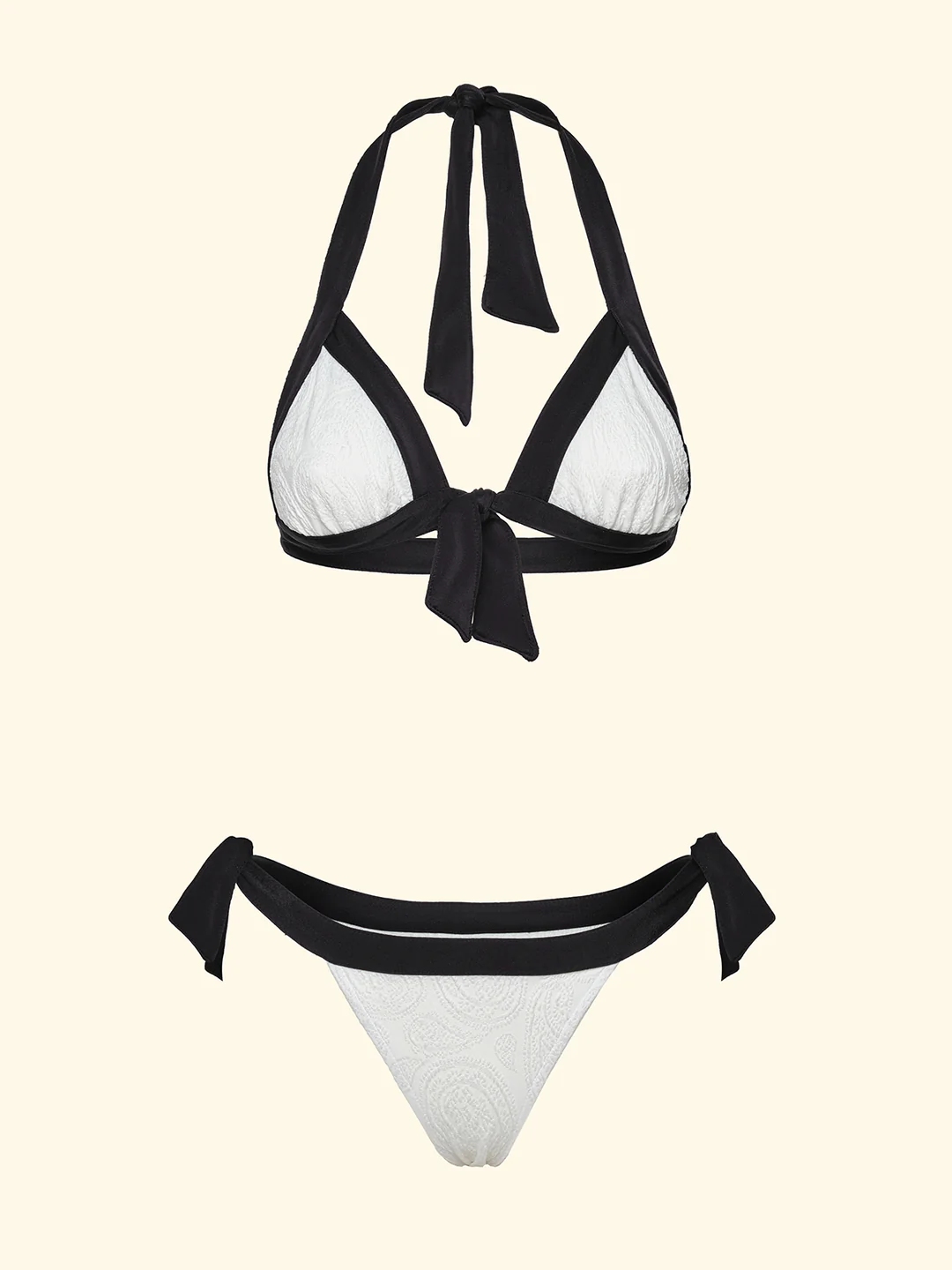 BIKINI DONNA TRIANGOLO CON SLIP REGOLABILE BIANCO F**K FK26-SW0530WH BIANCO F**K 
