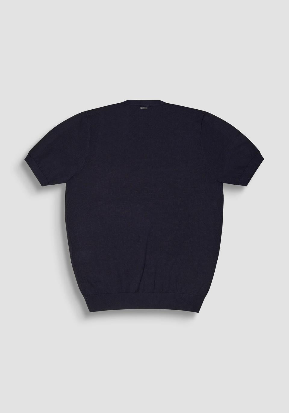 T-SHIRT UOMO REGULAR FITI IN LANA BLU INTENSO ANTONY MORATO MMSW01538-YA400145 BLU INTENSO ANTONY MORATO 