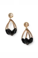 ORECCHINI DONNA PENDENTI IN METALLO CON PIETRE NERE MYA ACCESSORIES G13012 NERO MYA ACCESORIES 