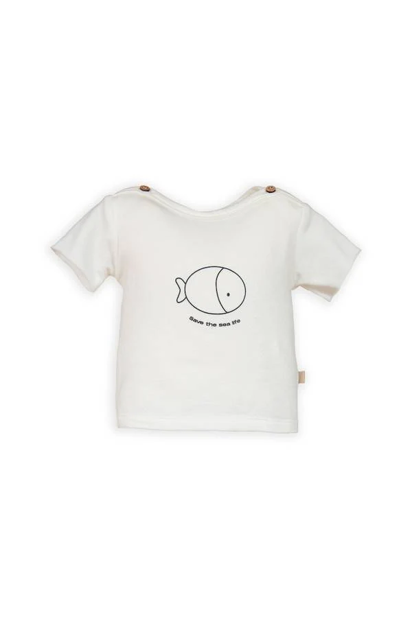 t-shirt a maniche corte con stampa 824 OFF-WHITE BAMBOOM 