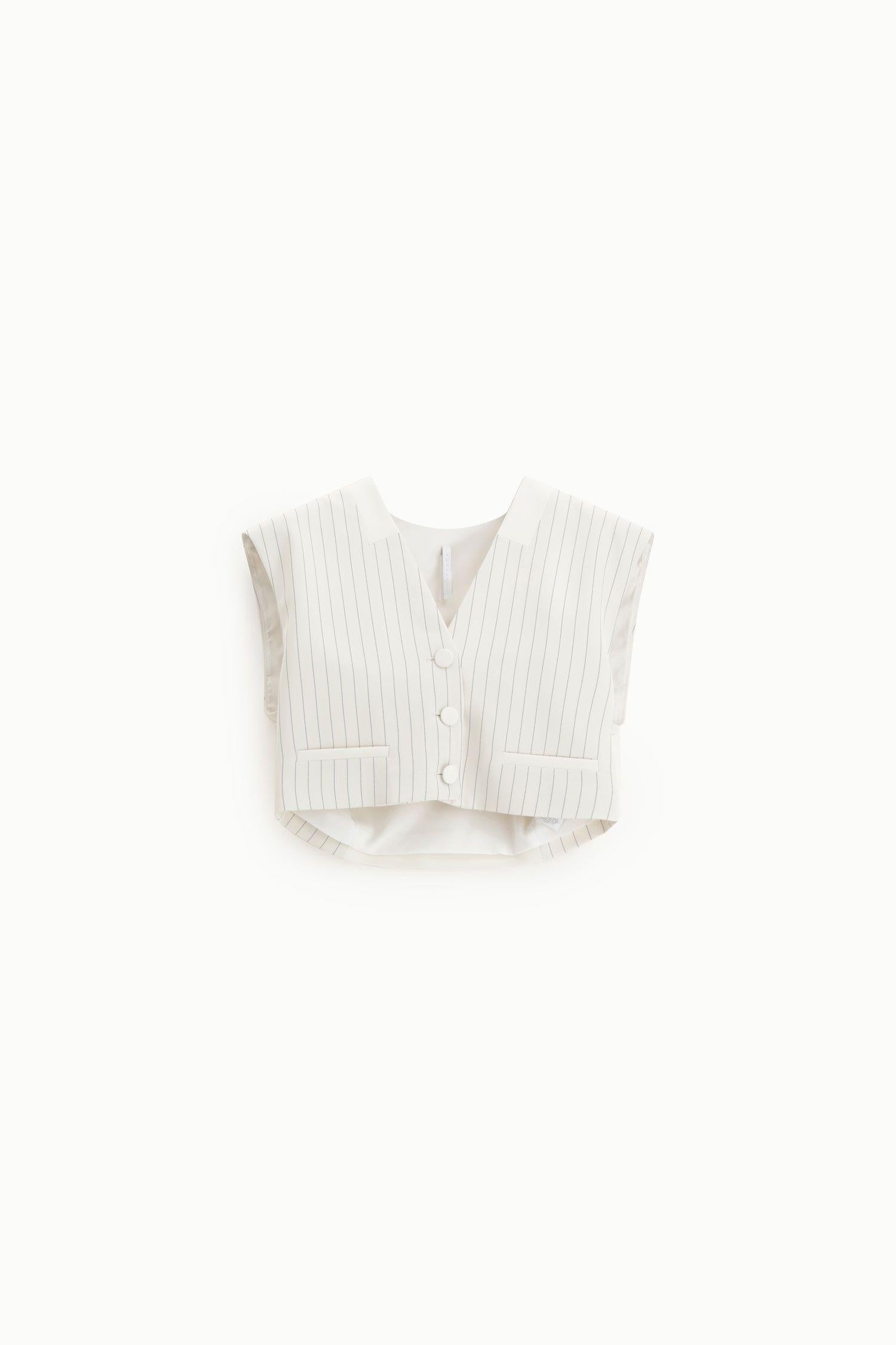 gilet DONNA CORTO A RIGHE PANNA IMPERIAL LD29LAF PANNA IMPERIAL 