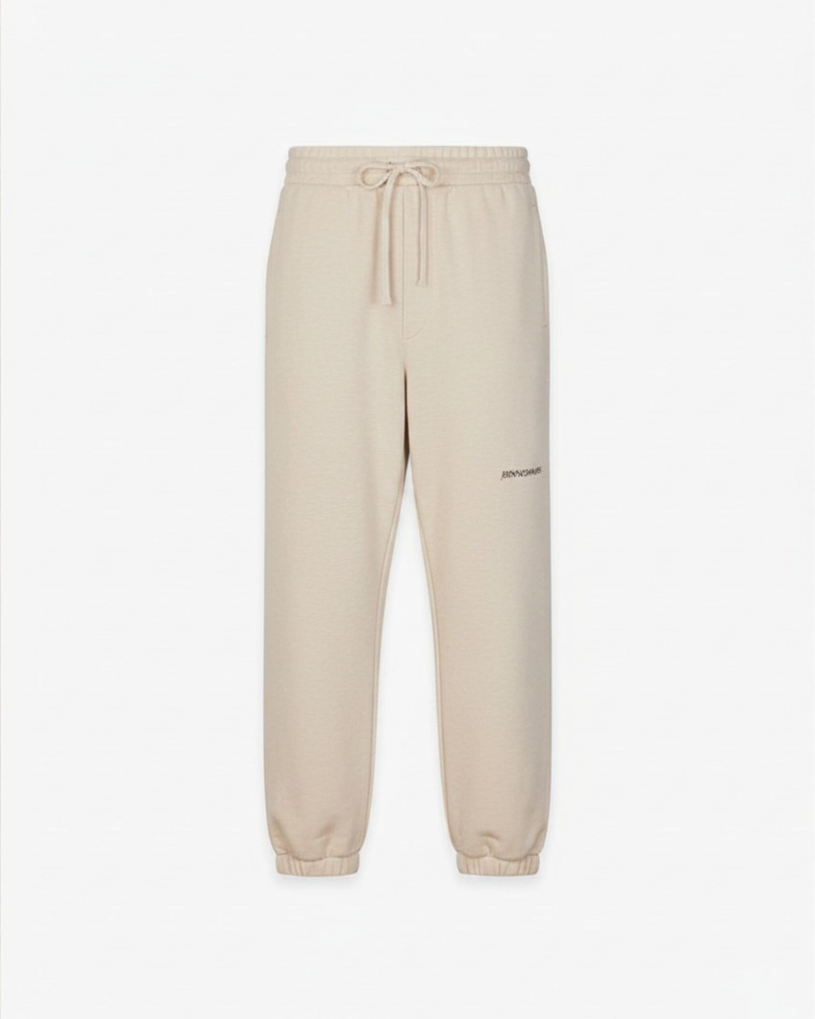 PANTALONE UOMO IN COTONE CON STAMPA LOGO BEIGE HINNOMINATE HMABM01517 BEIGE HINNOMINATE 