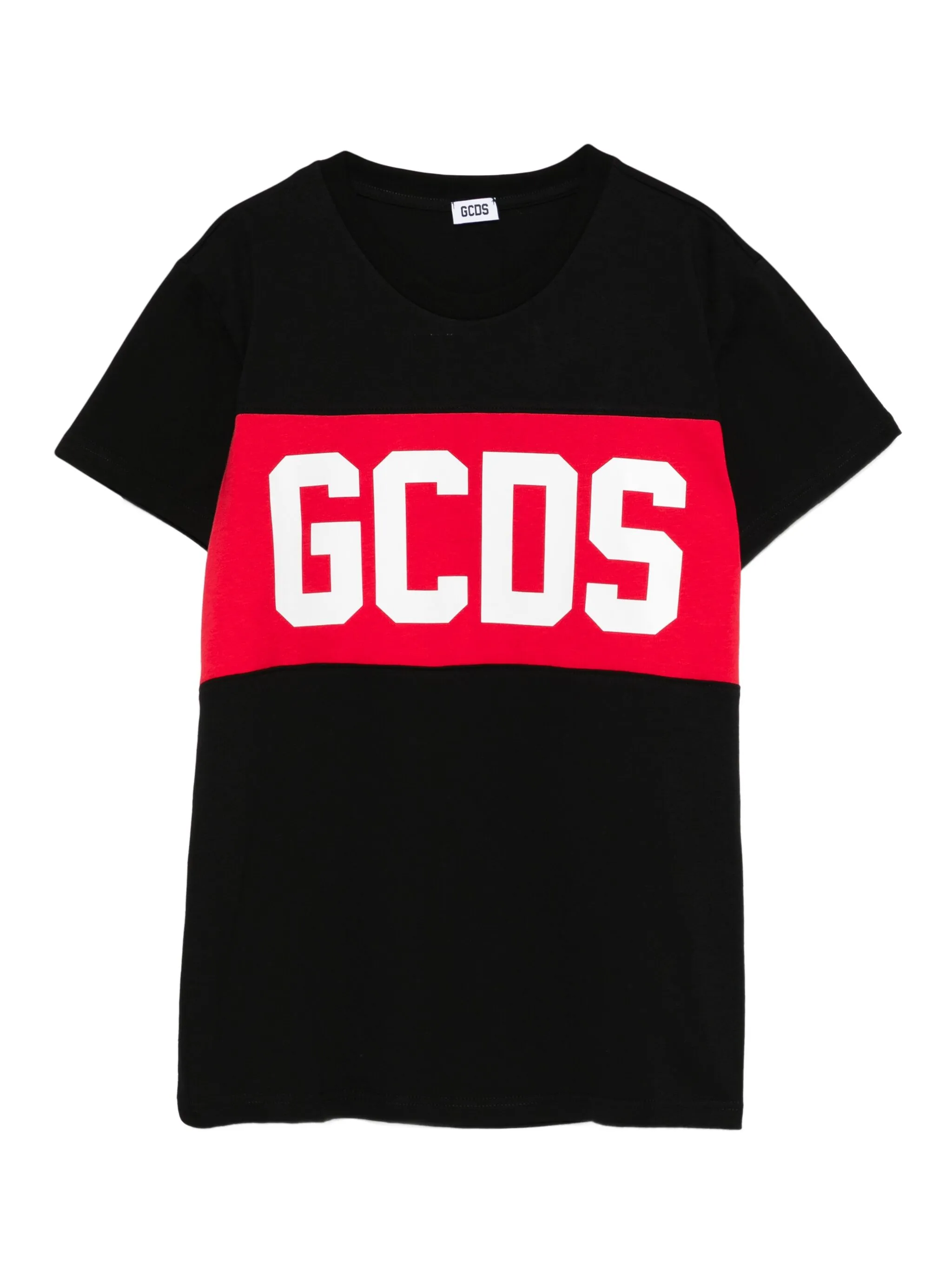 BAND LOGO T-SHIRT B2JU2329JF1 NERO GCDS KIDS 