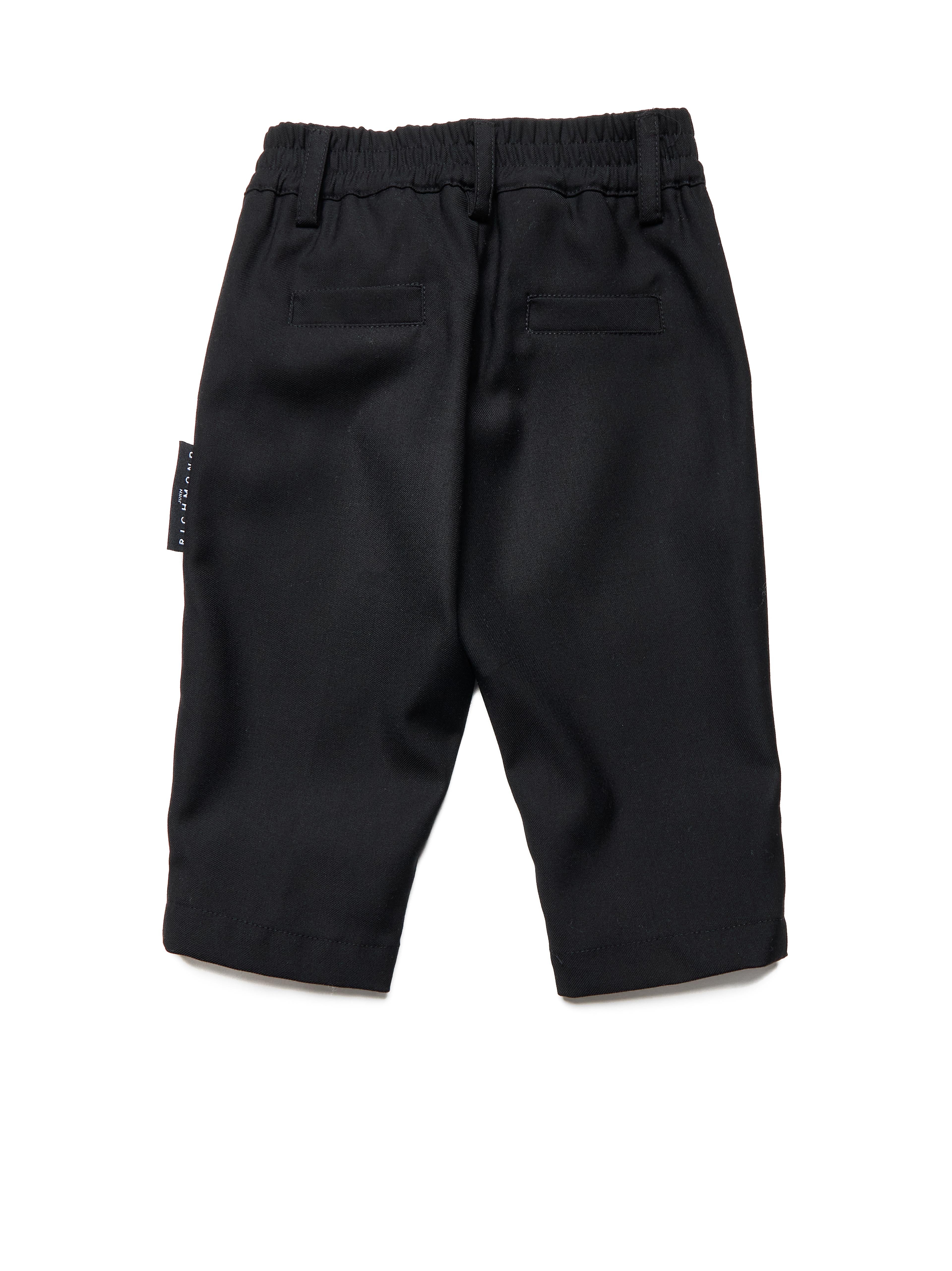PANTALONE NEONATA AZEEZ PALAZZO CON LOGO NERO RICHMOND RIA25108PA BLACK JOHN RICHMOND JUNIOR 