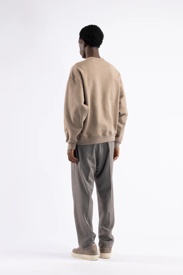 FELPA UOMO GIROCOLLO  OVERSIZE TORTORA I'M BRIAN F3517 TORTORA I'M BRIAN 