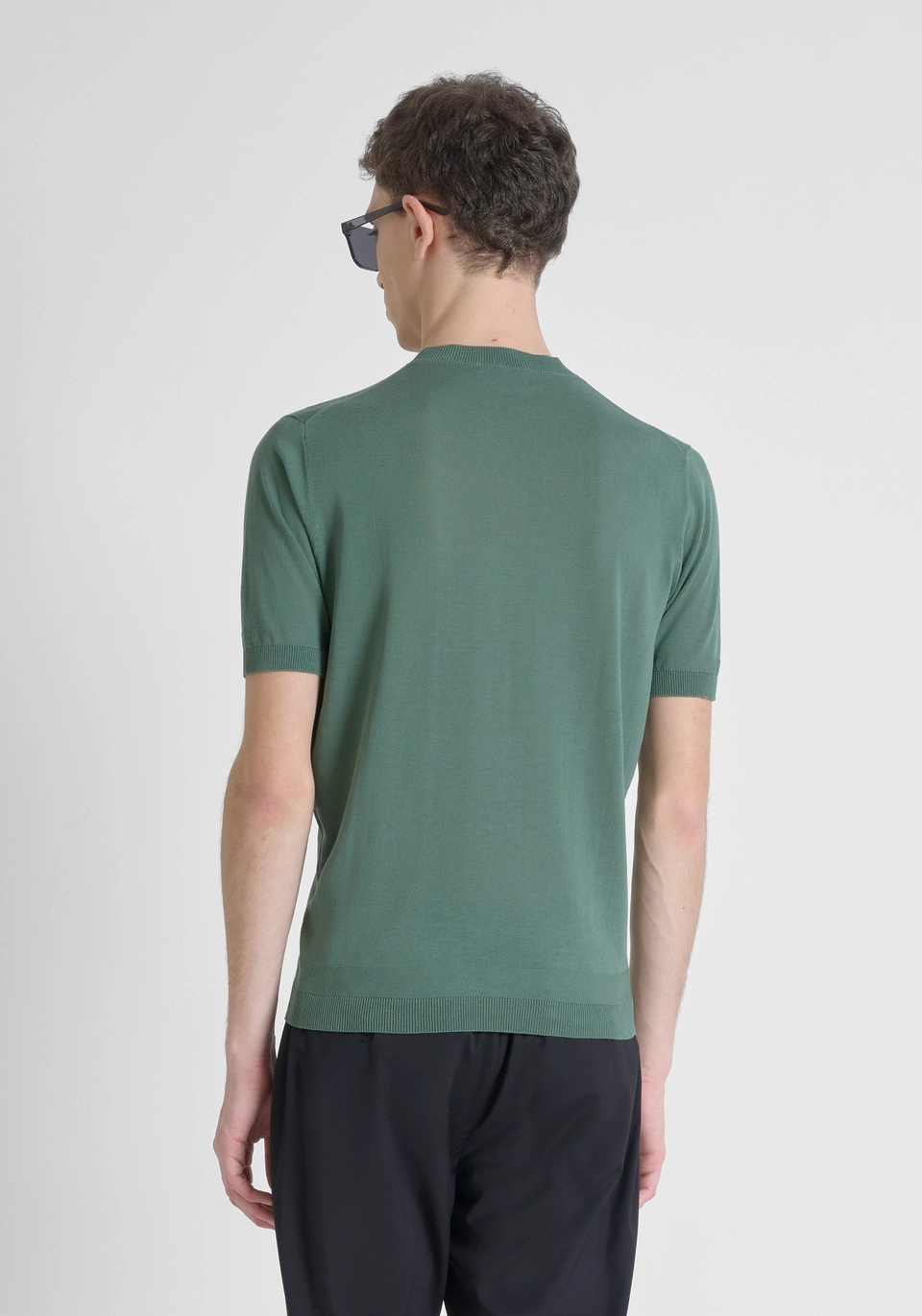 MAGLIA REGULAR FIT IN COTONE MMSW01512 VERDE MUSCHIO ANTONY MORATO 