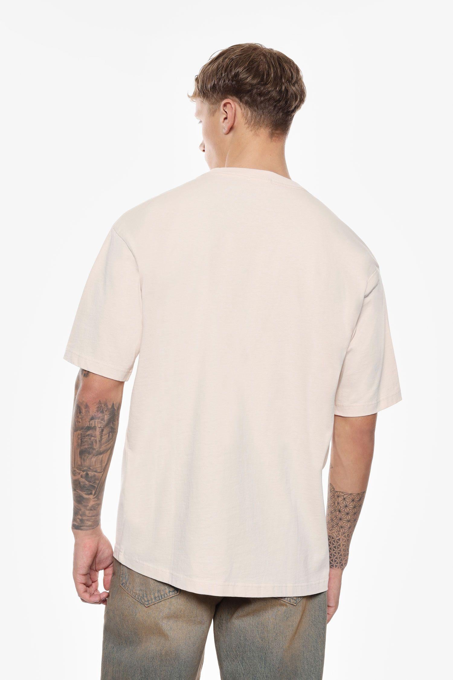 T-shirt uomo maniche corte colore unito beige imperial T750224913 BEIGE IMPERIAL  UOMO 