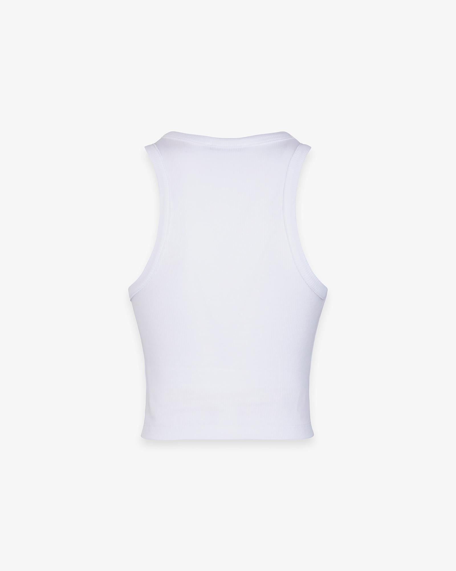 TOP DONNA CROP IN COSTINA CON SCOLLO ALL'AMERICANA BIANCO HINNOMINATE HMABW02510 BIANCO HINNOMINATE 