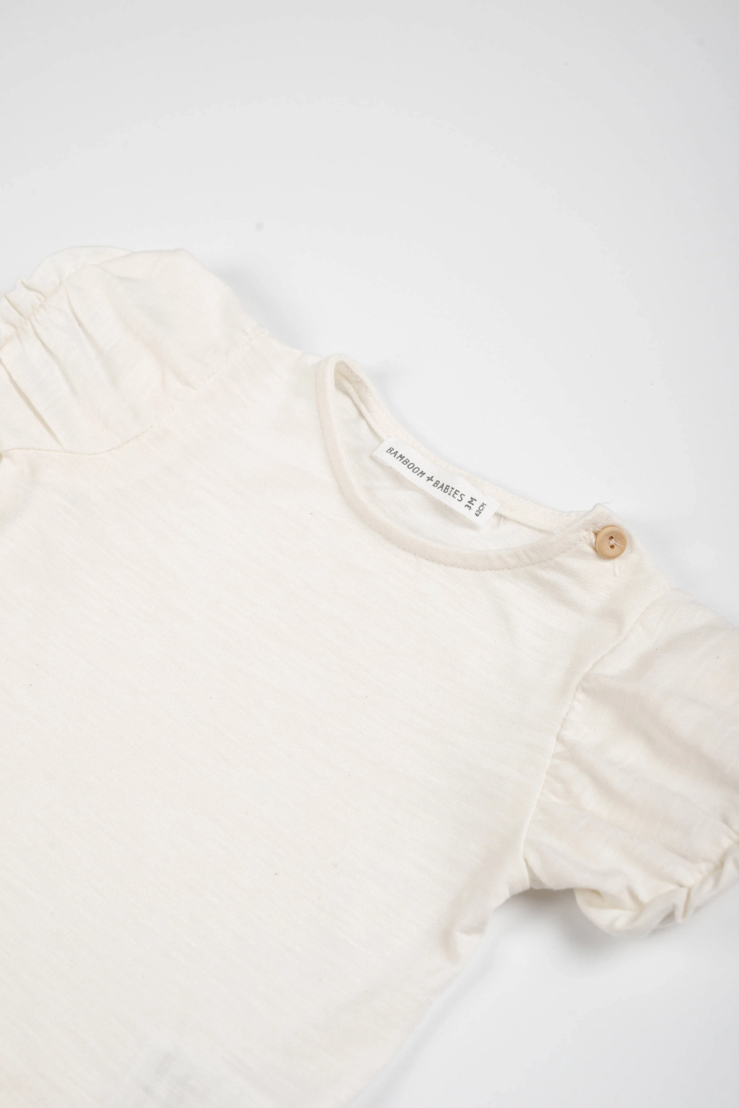 T-SHIRT NEONATA MANICA A PALLONCINO OFF-WHITE BAMBOOM 1123TE OFF-WHITE BAMBOOM 