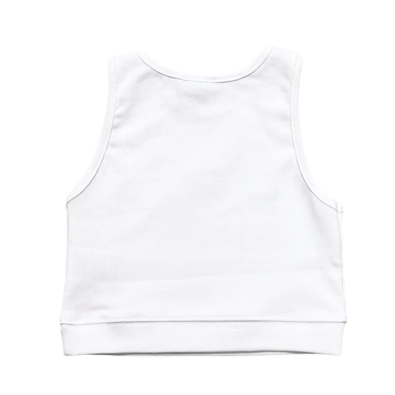 Disclaimer kids top bianco costina ragazza 58537 58537 BIANCO DISCLAIMER 