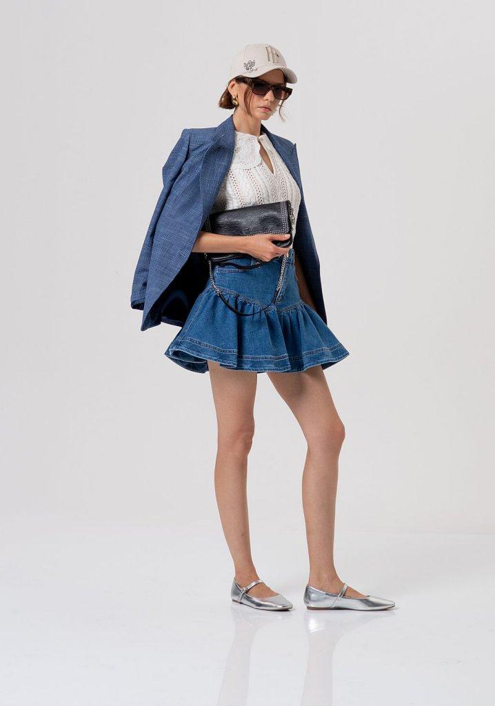 Maglia donna  regular in cotone con punto treccia e trafori crema fracomina<BR/> FR26ST7015K48801 CREAM FRACOMINA 