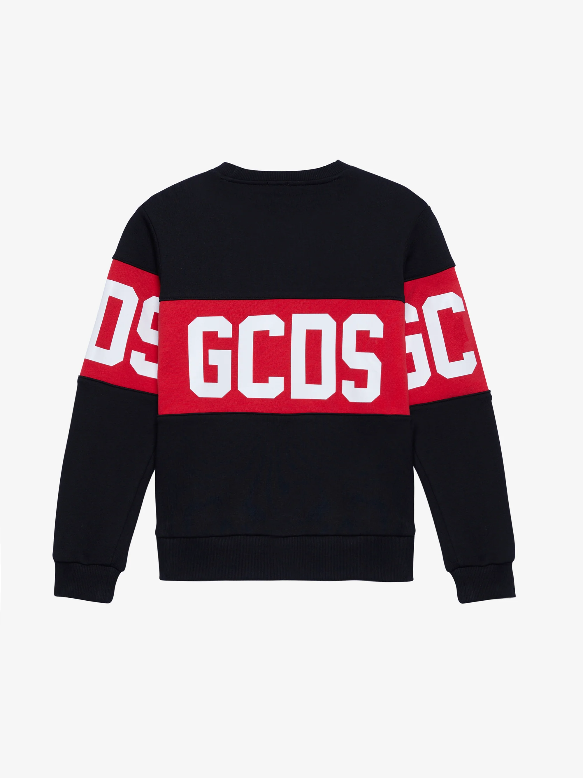 FELPA BAMBINO BAND LOGO CREWNECK NERO GCDS B2KU1527BA2 NERO GCDS KIDS 