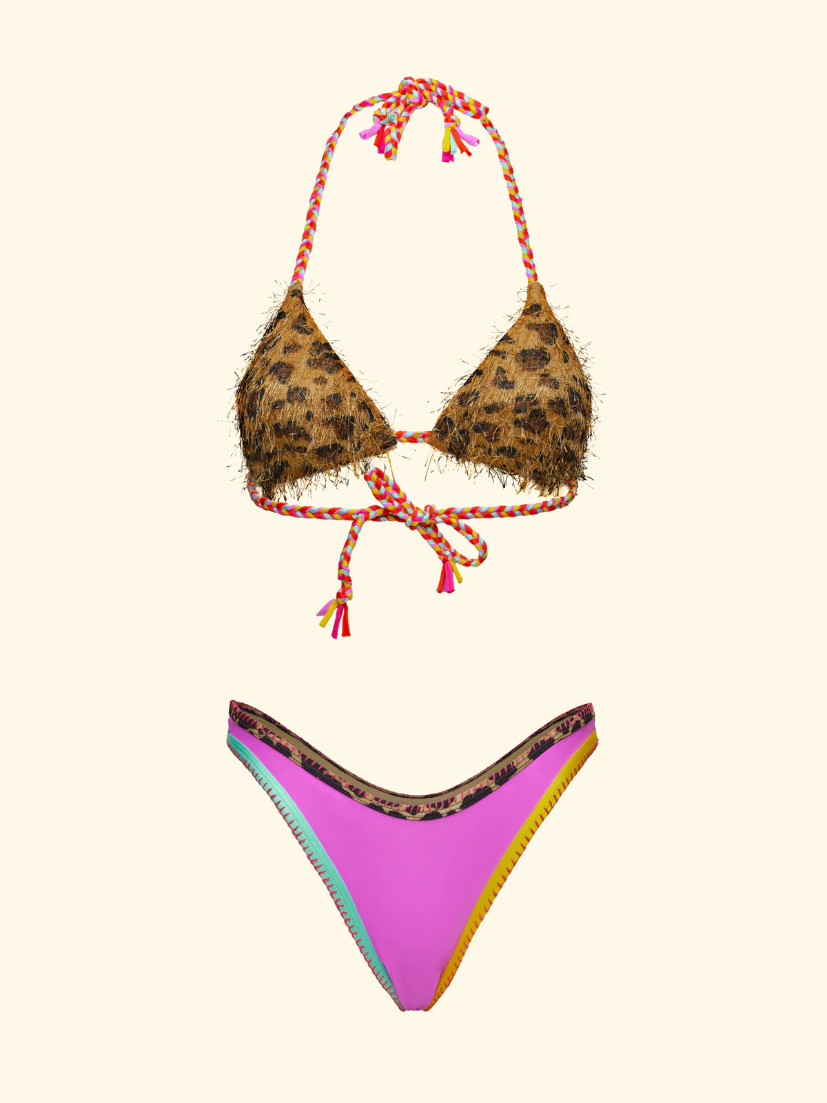 BIKINI DONNA TRIANGOLO CON SLIP AMERICANO FIZZO FANTASIA F**K FK26-SW0110X10 UNICO F**K 