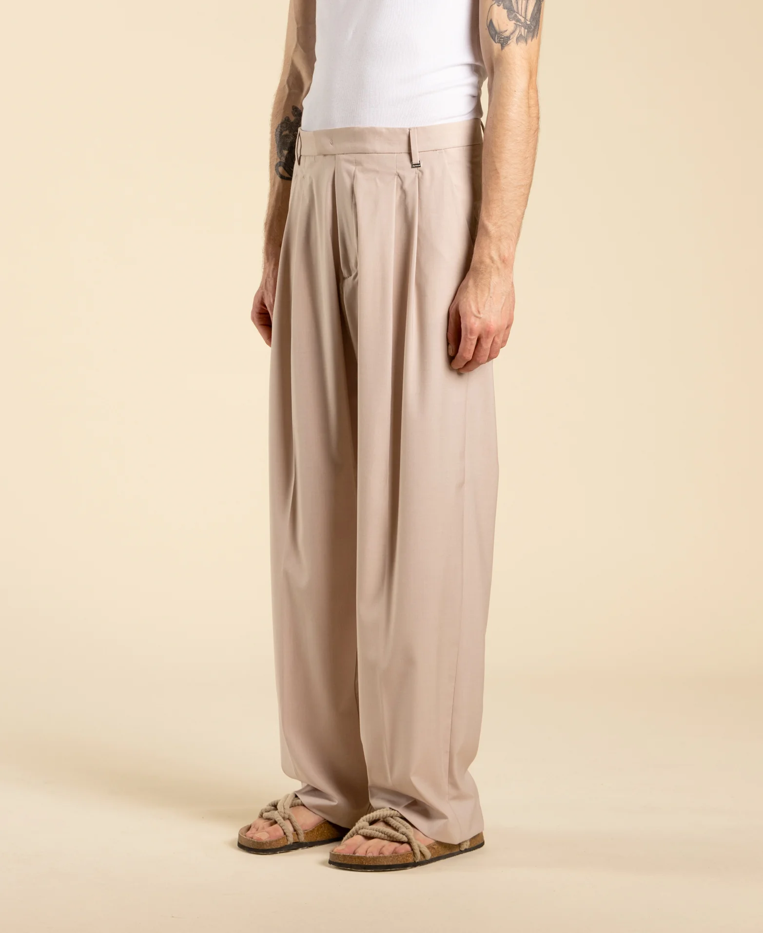 Pantalone fondo ampio doppia pinces PA3261 CIPRIA I'M BRIAN 