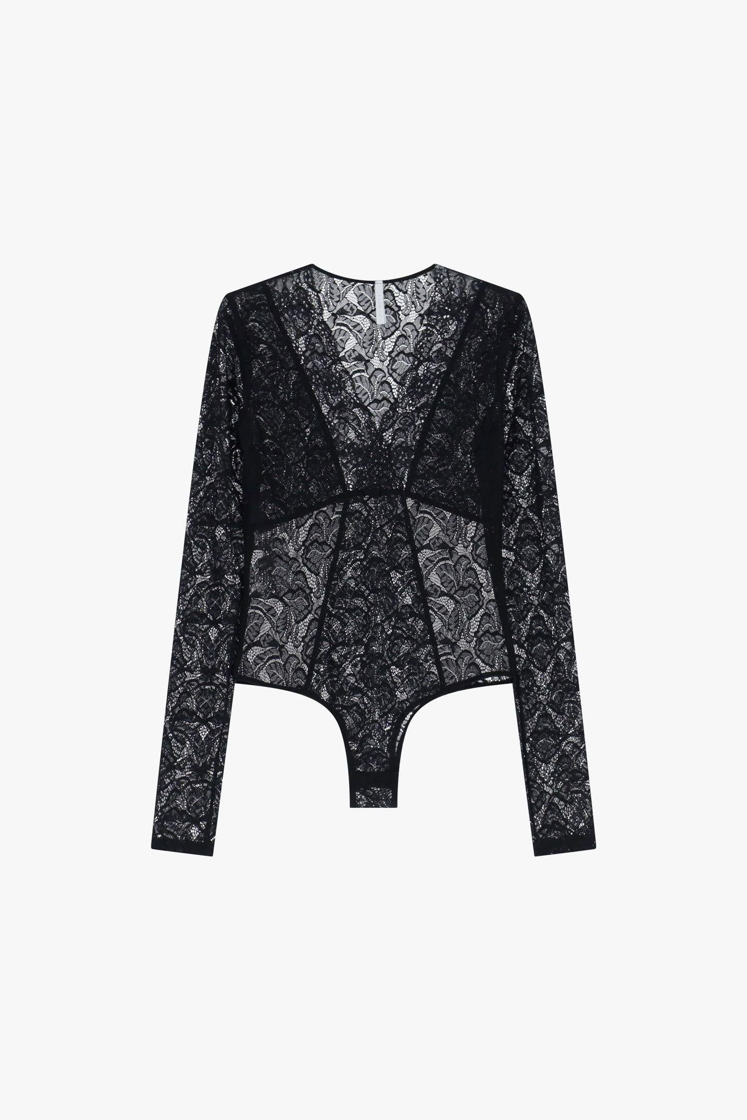 body donna in pizzo manica lunga nero imperial B269KMJ NERO IMPERIAL 