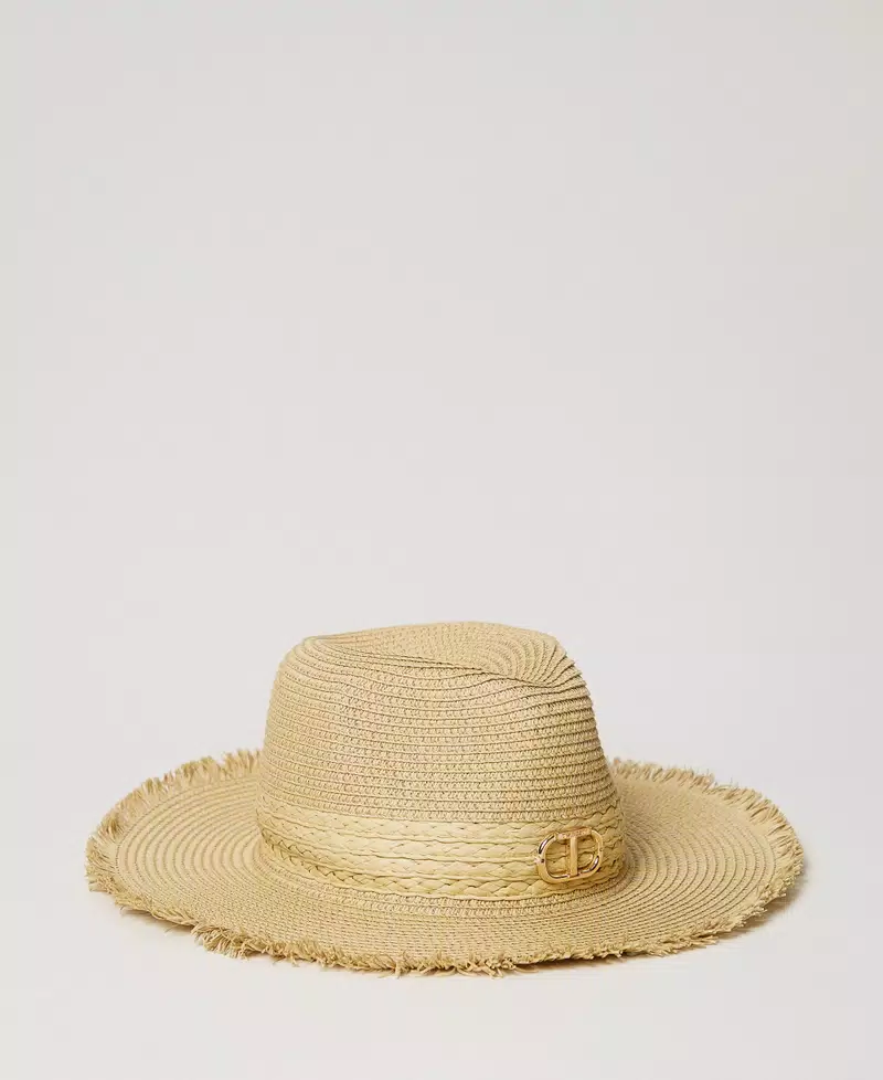 Cappello a tesa larga sfrangiato 251GJ5020 PAGLIA TWINSET KIDS 