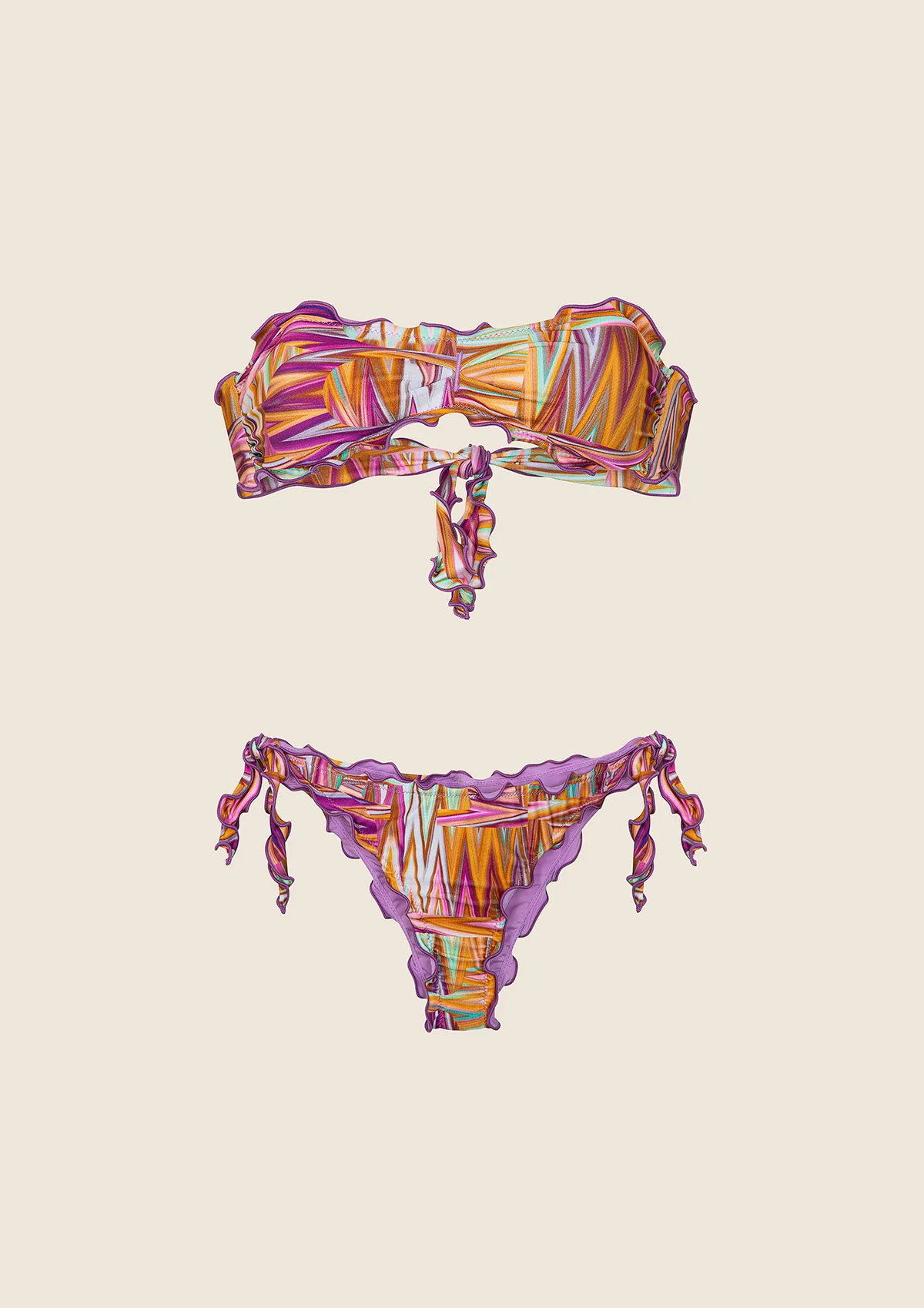 Bikini Donna F**K Fascia con Slip Regolabile Fantasia<BR/> FK25-2239X07 UNICO F**K 