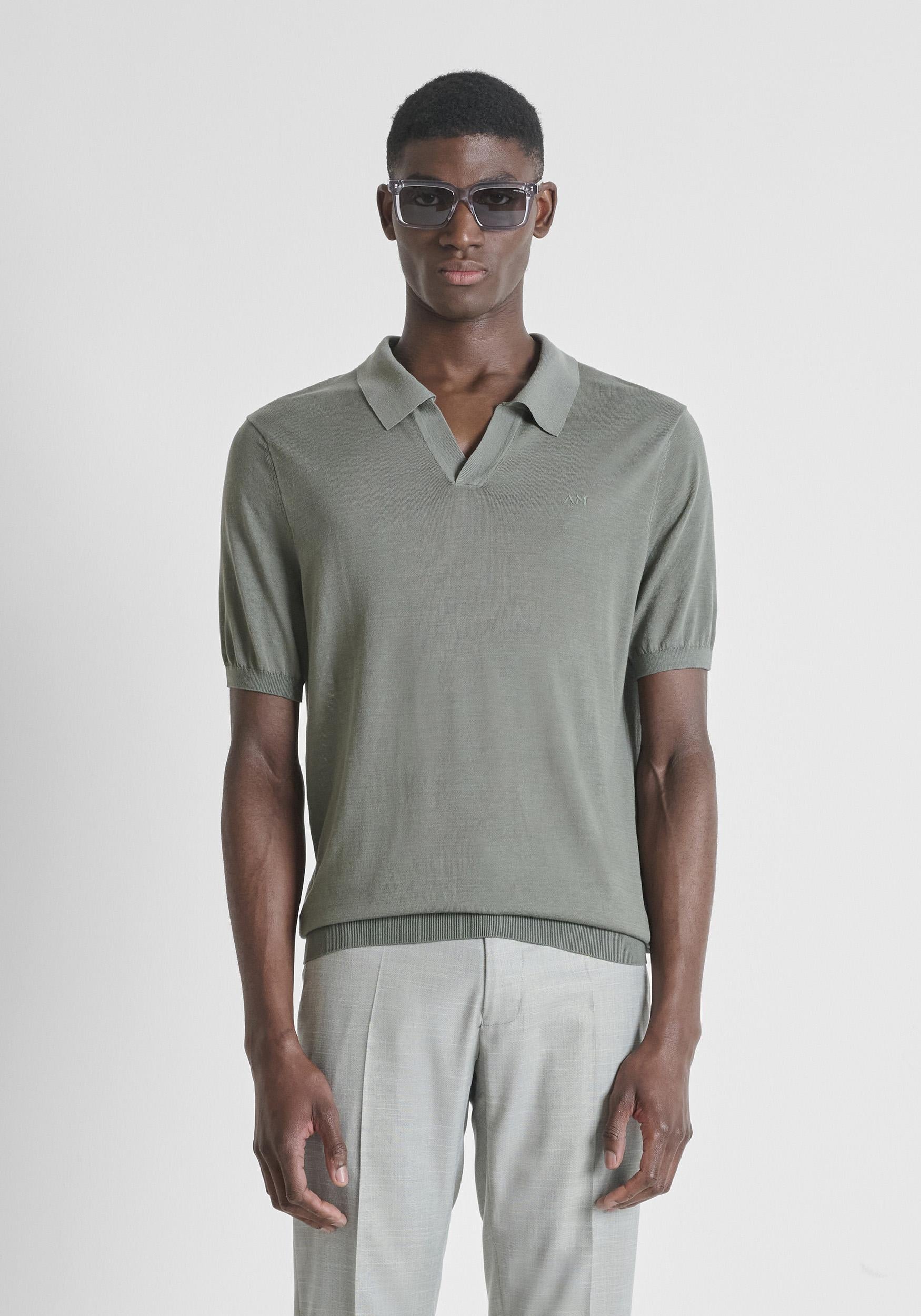 t-shirt uomo in maglia girocollo MMSW01608 ACQUAMARINA ANTONY MORATO 