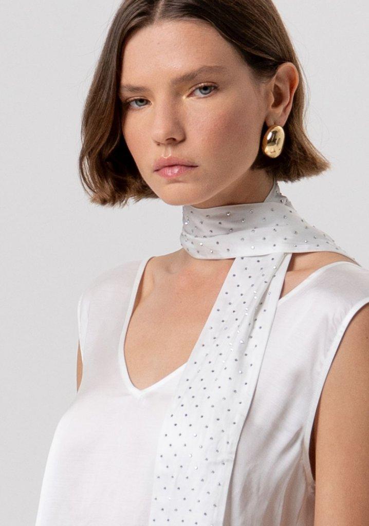 TOP DONNA SCOLLO V  BIANCO FRACOMINA FR26ST2016W58401 BIANCO FRACOMINA 