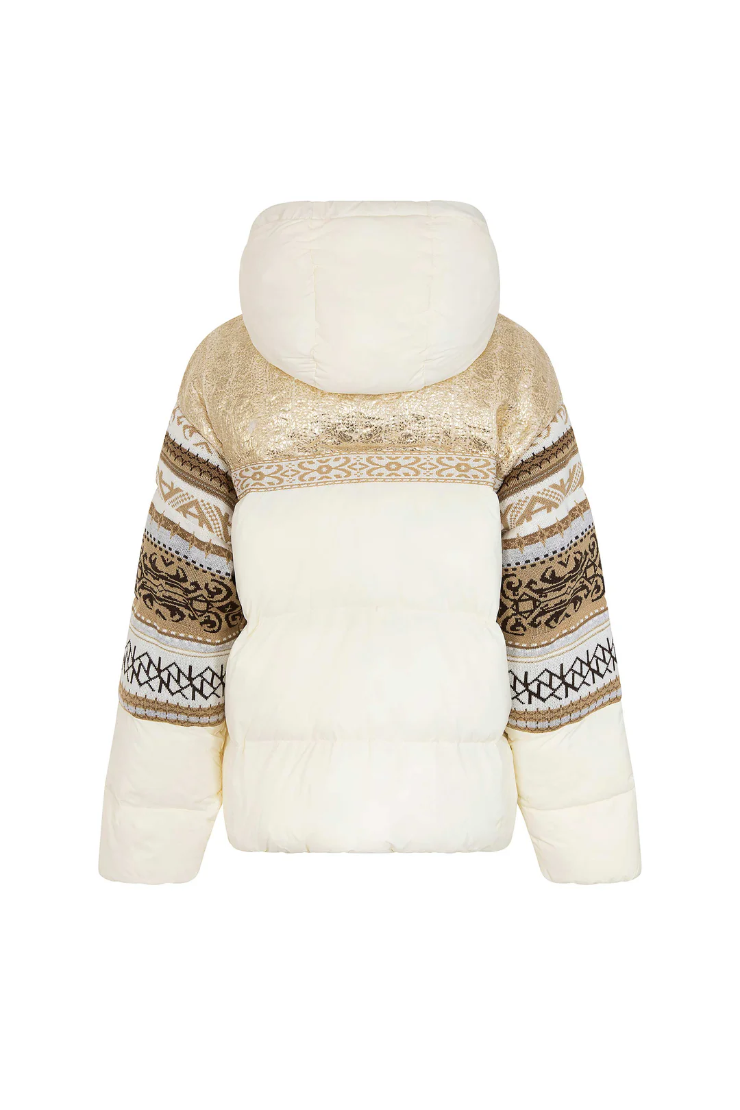 PIUMINO AKEP CON INSERTI IN MAGLIA JACQUARD