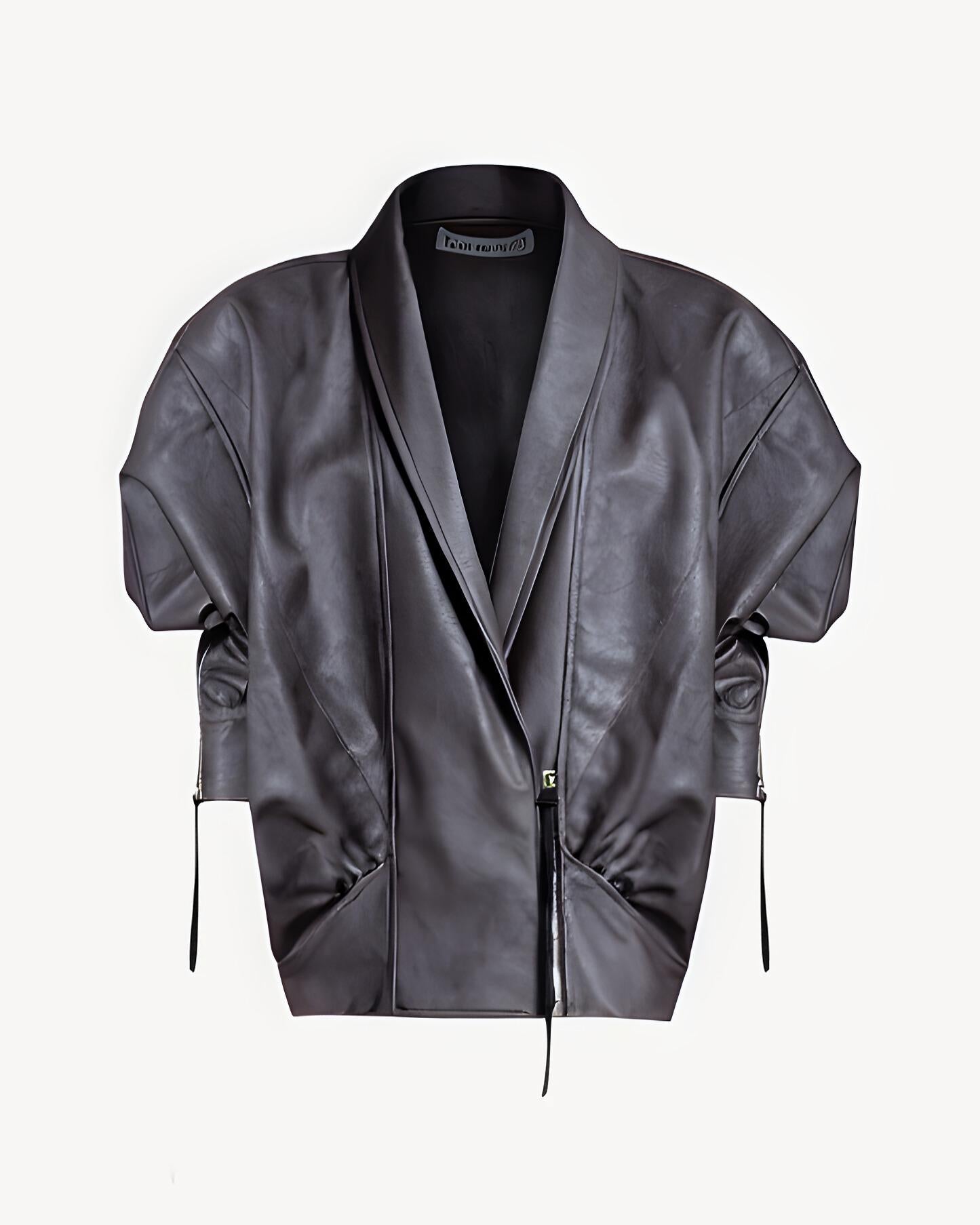 GIUBBINO DONNA The Virgo Gummed Crop TintoSMOKE NINEMINUTES 25PRNCP-0022 SMOKE NINEMINUTES 