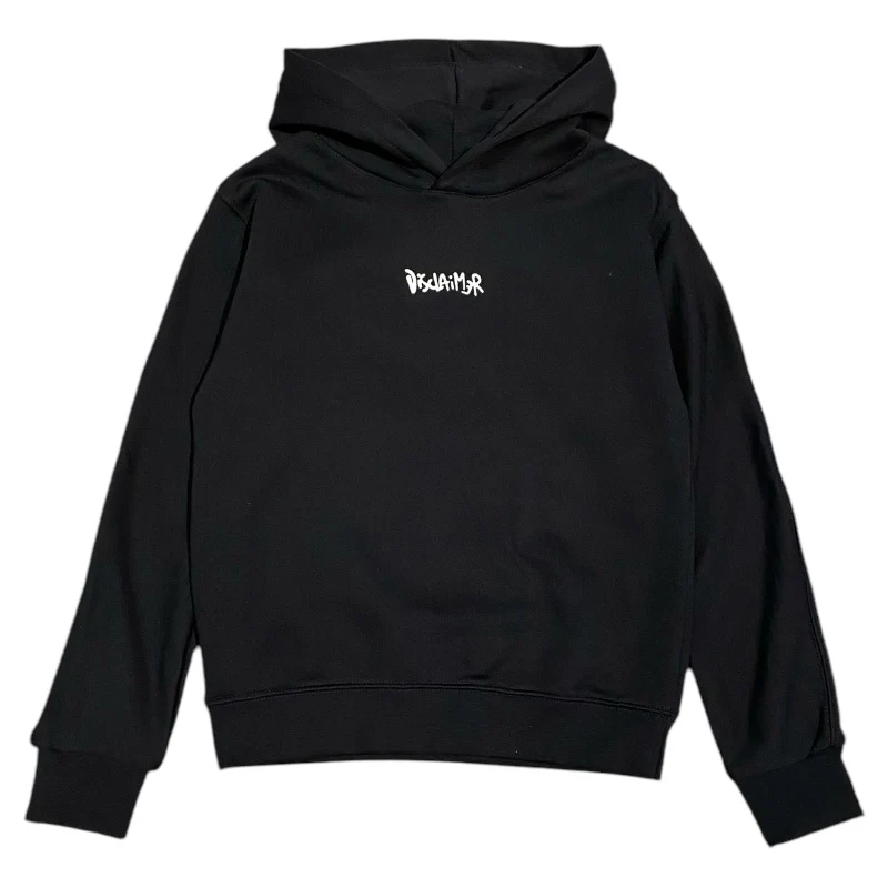 Disclaimer kids felpa nera logo fluo retro 58469 58469 NERO DISCLAIMER 