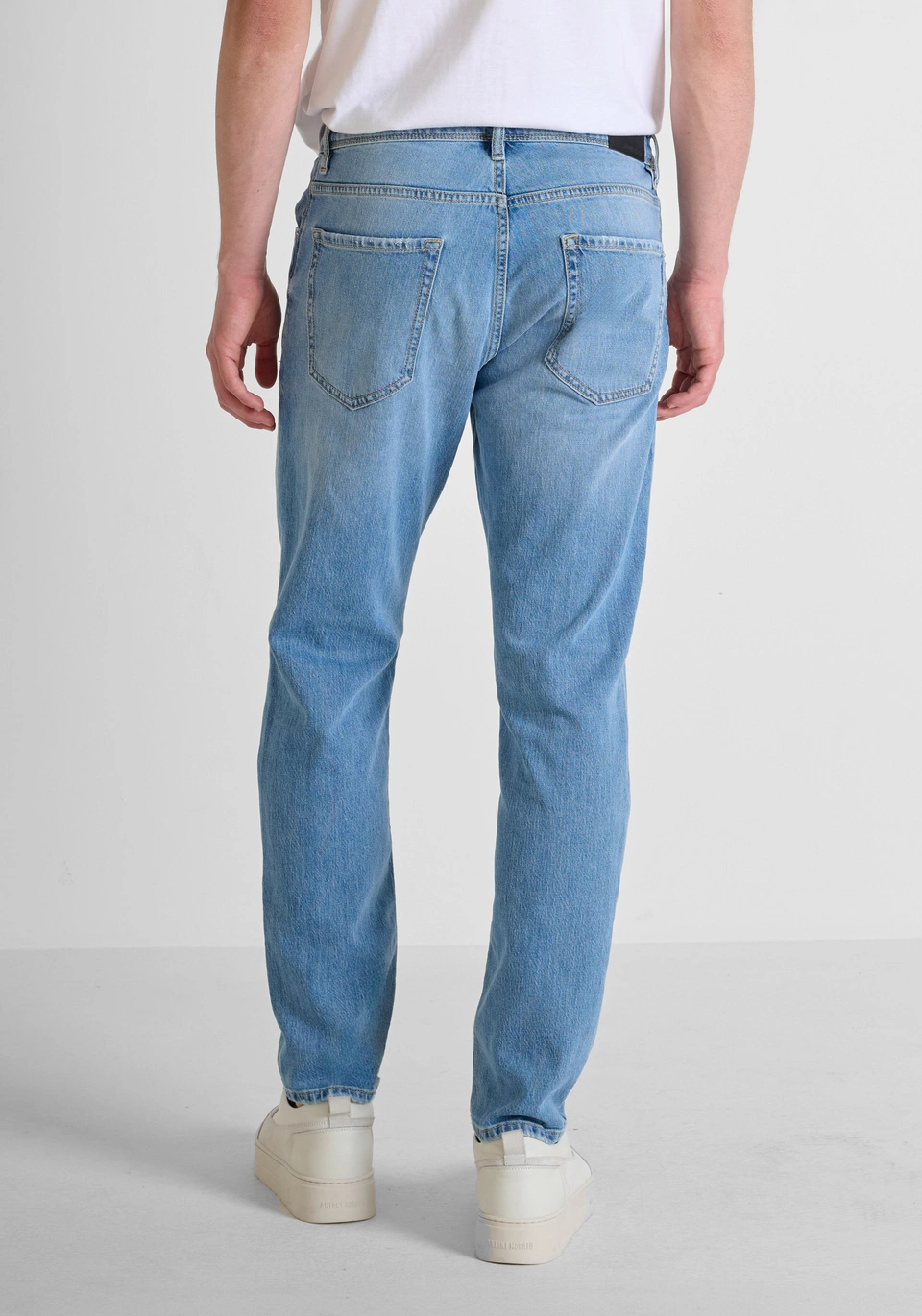 JEANS SLIM ANKLE LENGHT FIT "ARGON" IN DENIM BLU 7010-1-W02035 BLU DENIM ANTONY MORATO 