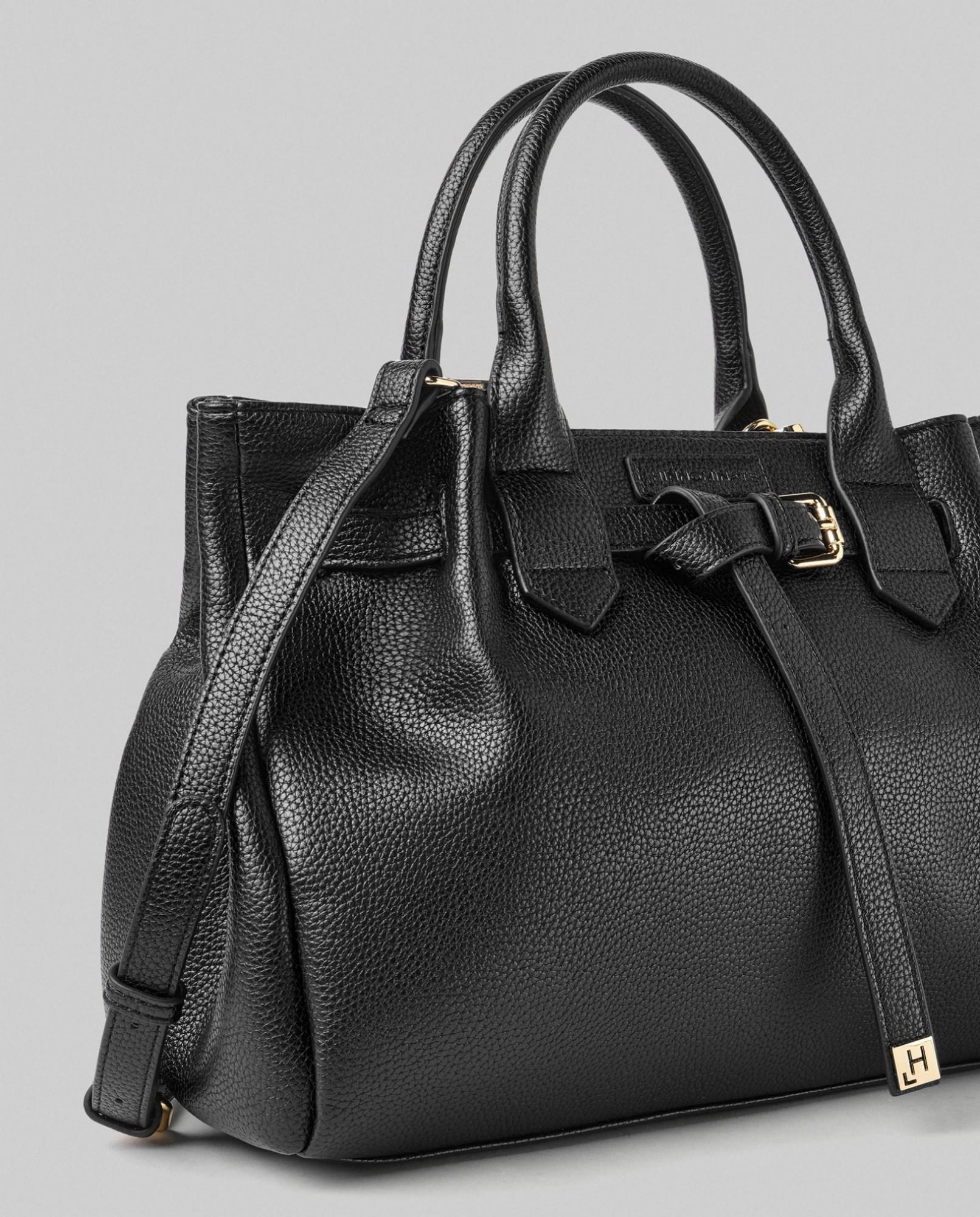 Borsa DONNA MEDIA In Ecopelle Con Placchetta In Metallo  HINNOMINATE HMACW00124 NERO HINNOMINATE 