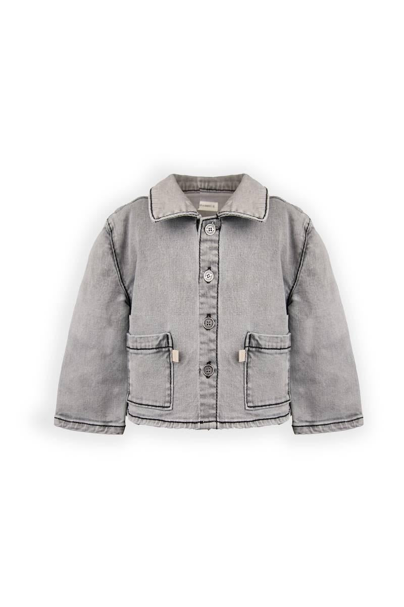 CAMICIA BAMBINO in JEANS elastico grey bamboom 1084 GREY BAMBOOM 