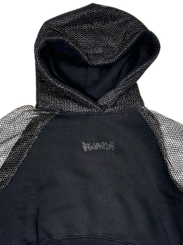 felpa bambina con cappuccio 58545 NERO DISCLAIMER 