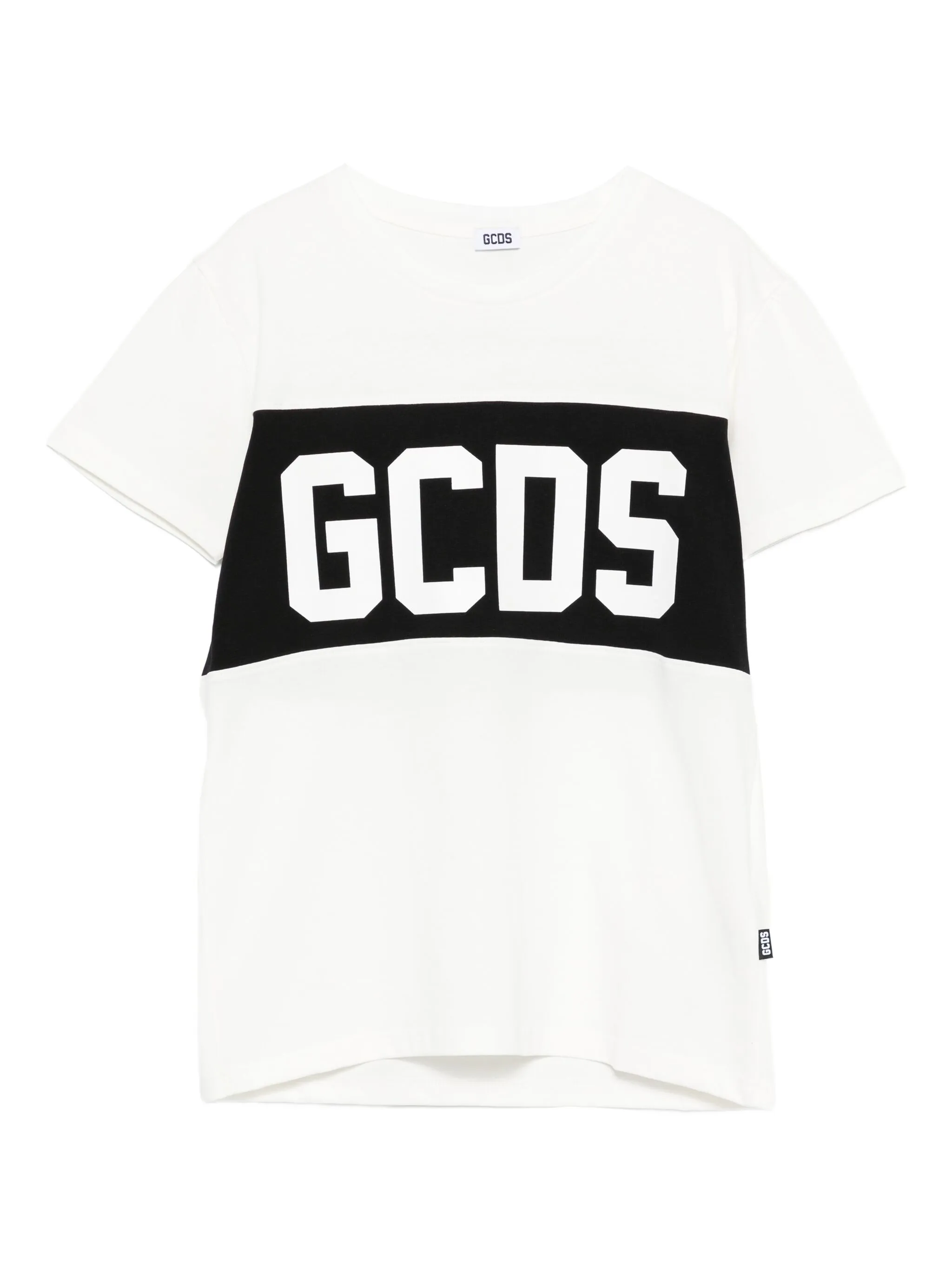 T-SHIRT BAMBINO BAND LOGO BIANCO GCDS B2JU2329JF1 BIANCO GCDS KIDS 