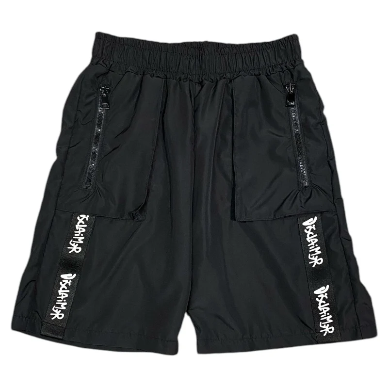 Disclaimer kids bermuda tessuto tecnico leggero 58474 58474 NERO DISCLAIMER 