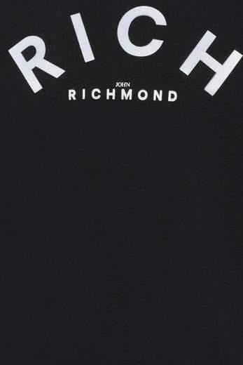 FELPA BAMBINO MAGAL CON LOGO NERO RICHMOND RBA25237FE BLACK JOHN RICHMOND JUNIOR 